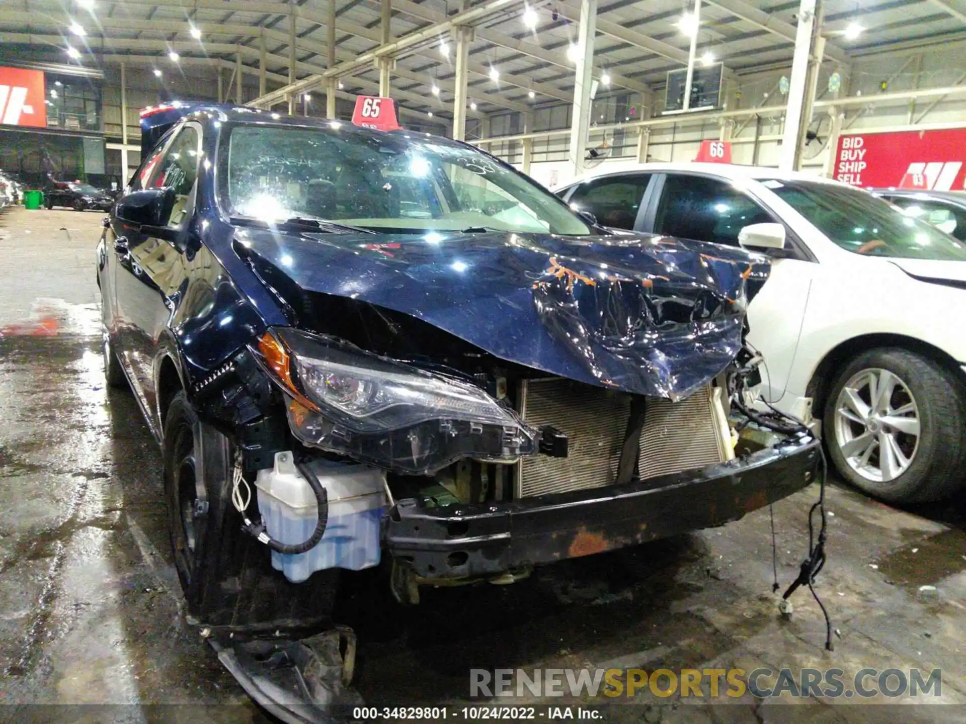 1 Photograph of a damaged car 00FBURHEXKP943698 TOYOTA COROLLA 2019