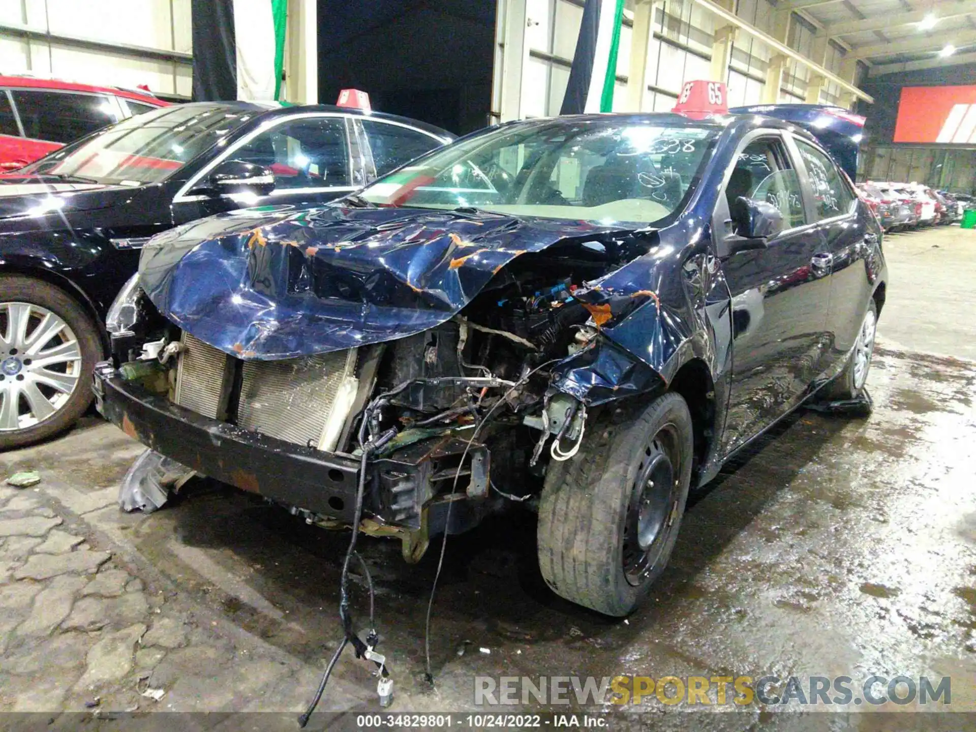 2 Photograph of a damaged car 00FBURHEXKP943698 TOYOTA COROLLA 2019