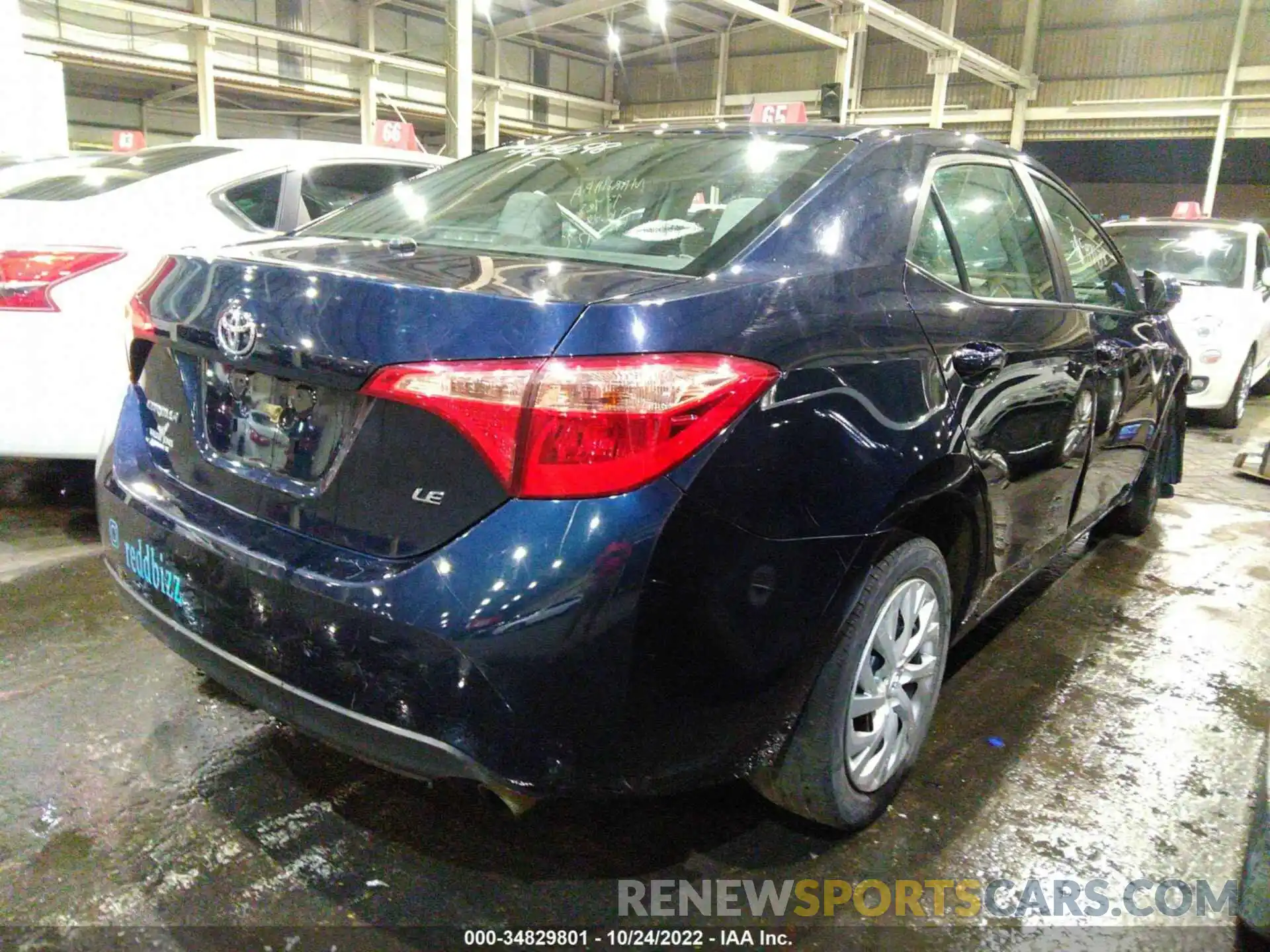 4 Photograph of a damaged car 00FBURHEXKP943698 TOYOTA COROLLA 2019