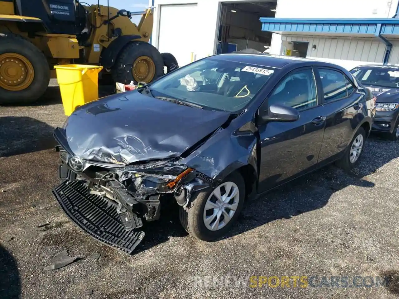 2 Photograph of a damaged car 2T1BPRHE0KC175477 TOYOTA COROLLA 2019