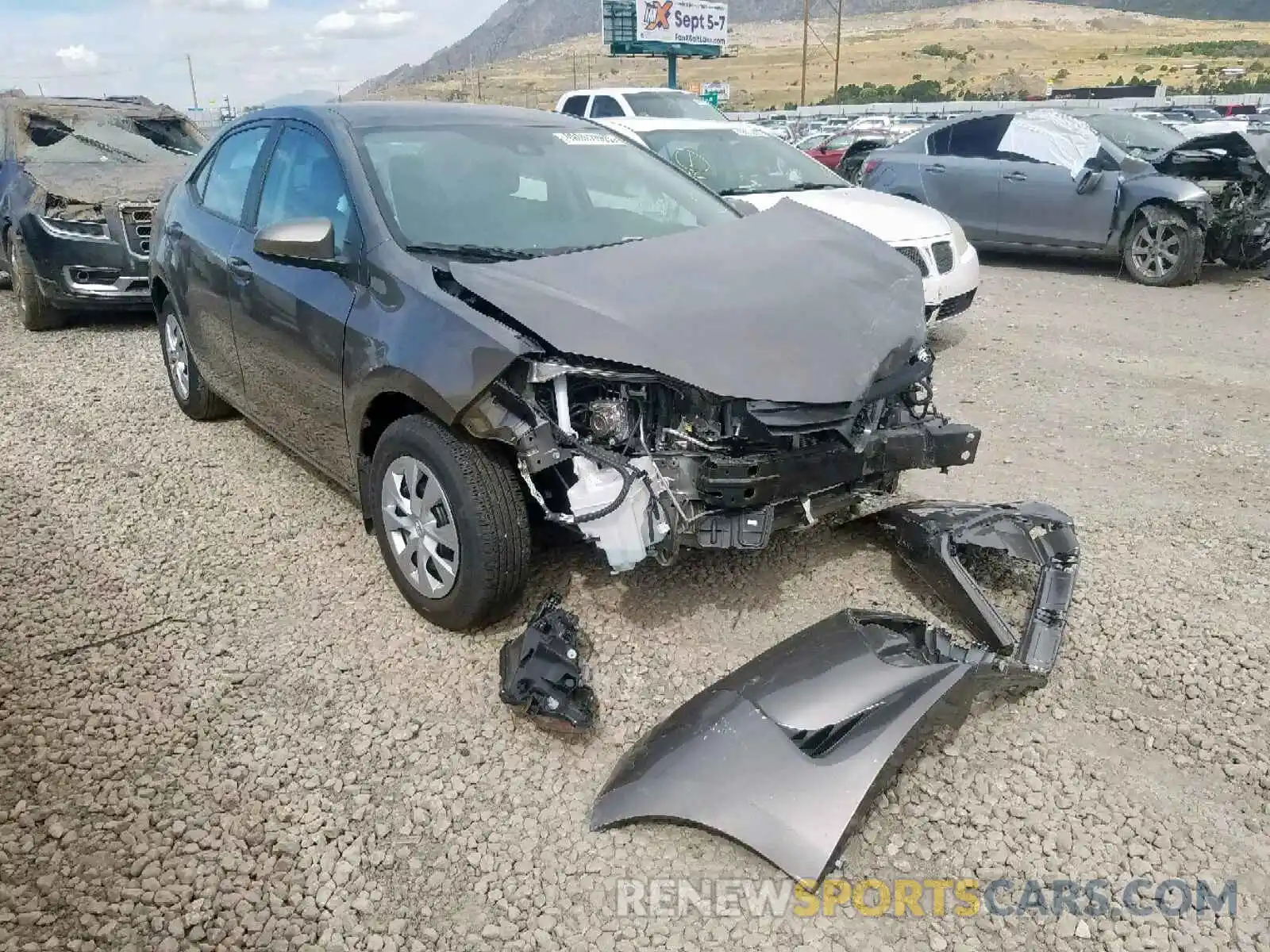 1 Photograph of a damaged car 2T1BPRHE8KC211660 TOYOTA COROLLA 2019