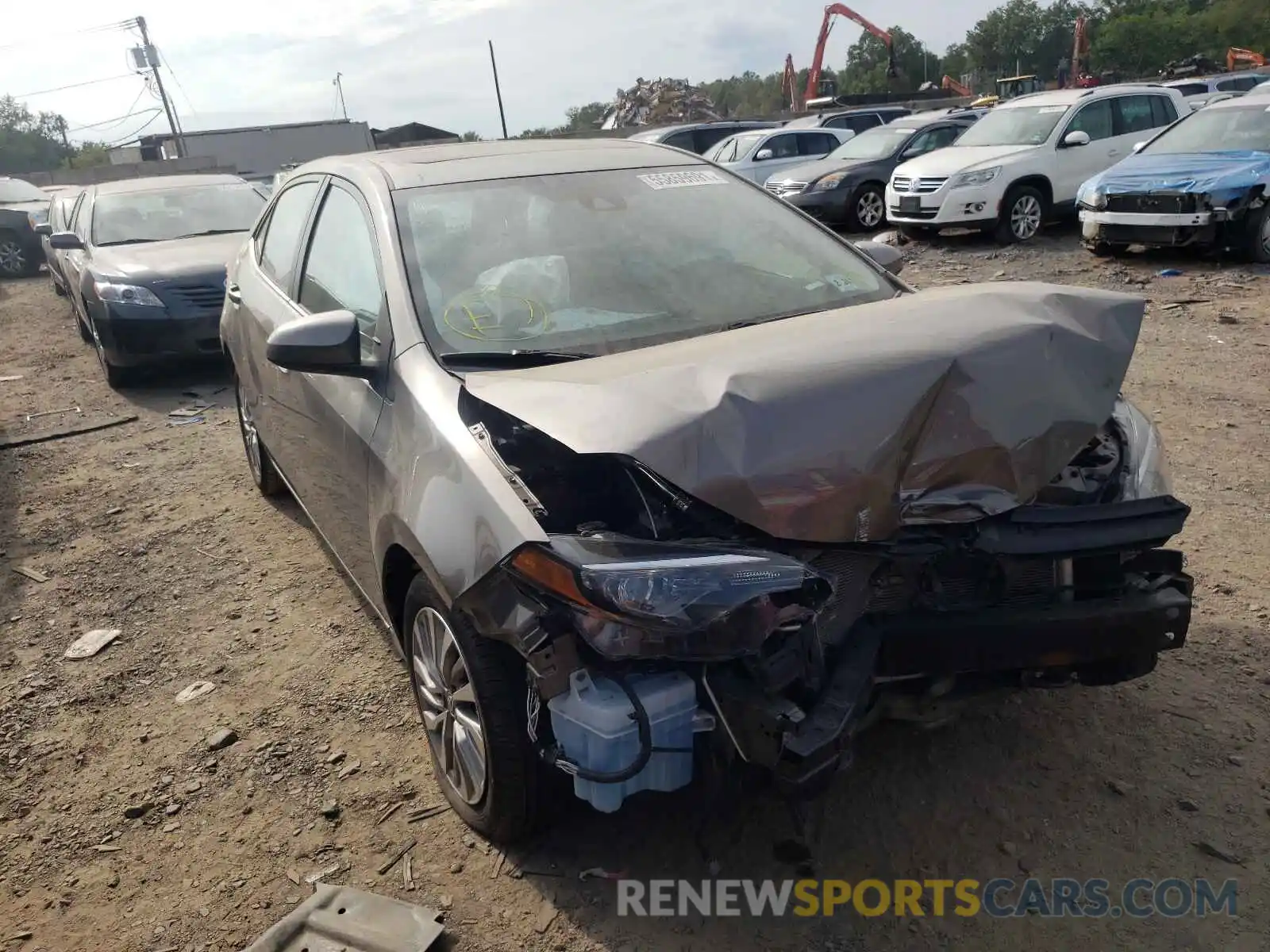 1 Photograph of a damaged car 2T1BPRHE9KC138766 TOYOTA COROLLA 2019