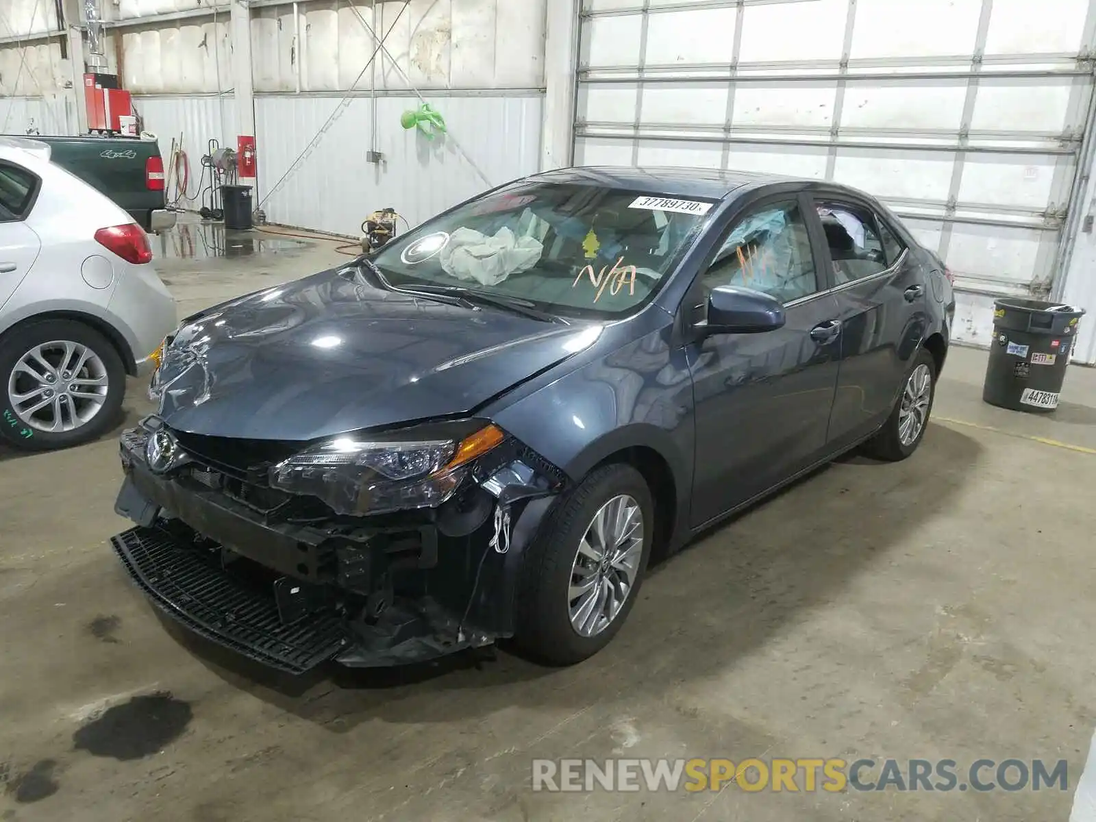 2 Photograph of a damaged car 2T1BPRHE9KC204135 TOYOTA COROLLA 2019