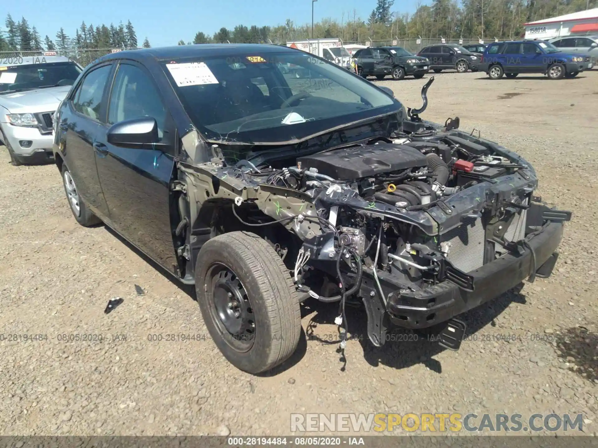 1 Photograph of a damaged car 2T1BPRHE9KC216463 TOYOTA COROLLA 2019