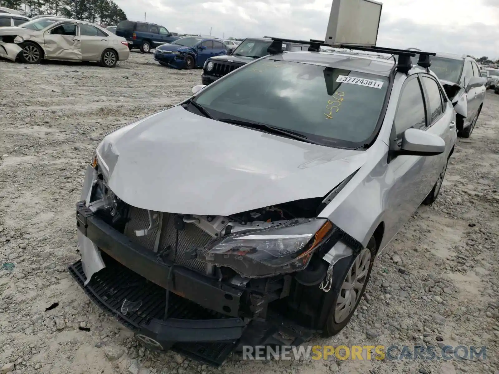 2 Photograph of a damaged car 2T1BURHE0KC125560 TOYOTA COROLLA 2019