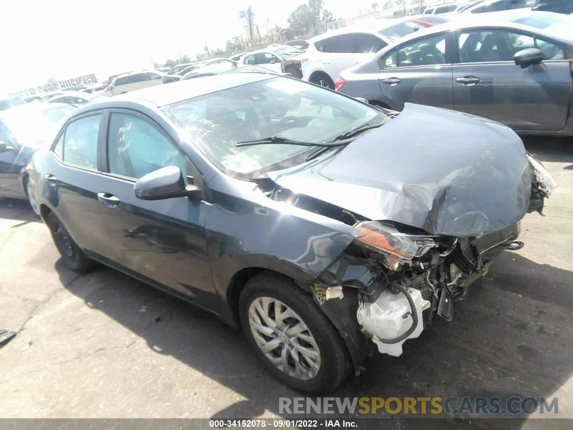 1 Photograph of a damaged car 2T1BURHE0KC125848 TOYOTA COROLLA 2019