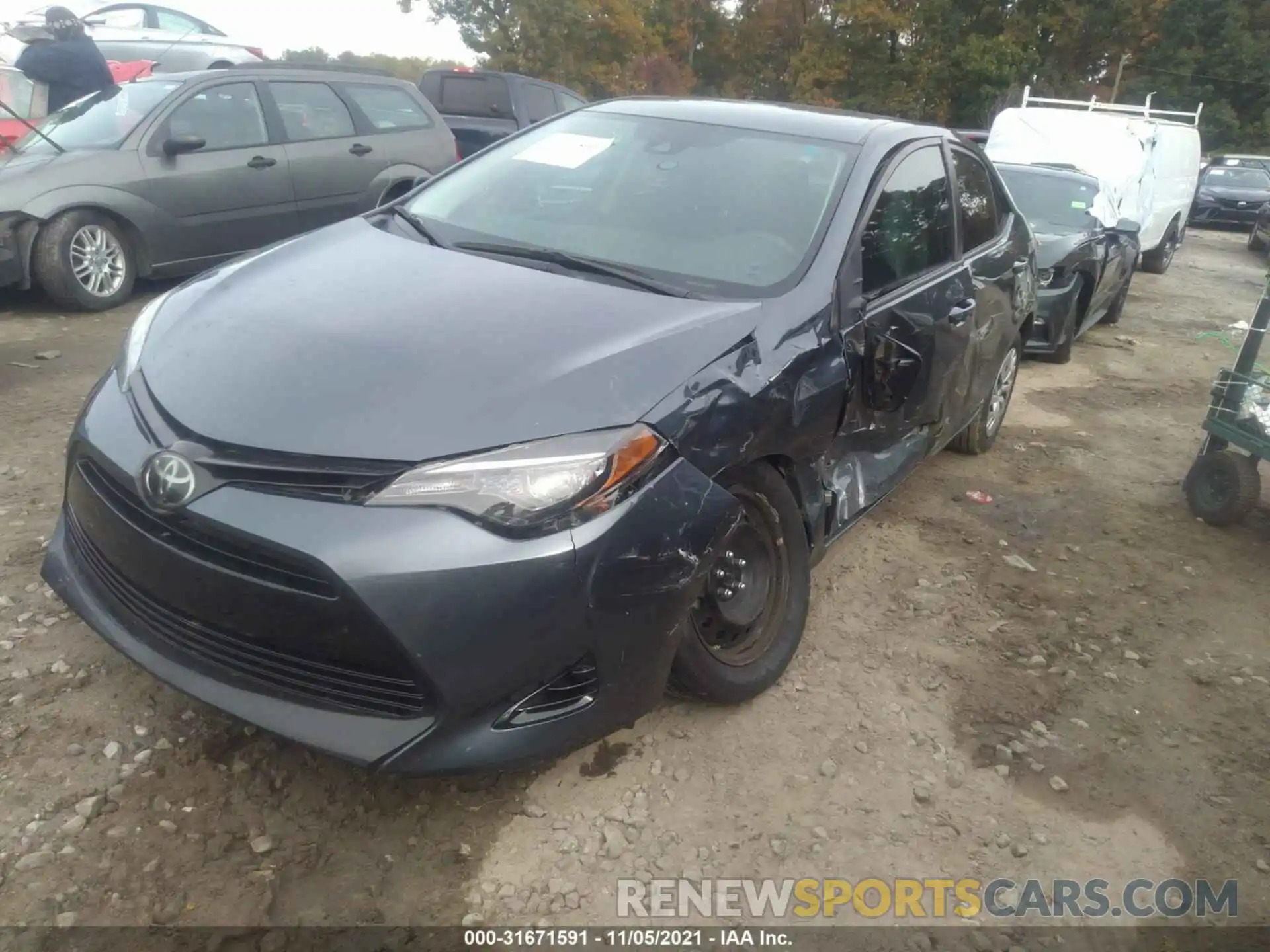 2 Photograph of a damaged car 2T1BURHE0KC126448 TOYOTA COROLLA 2019