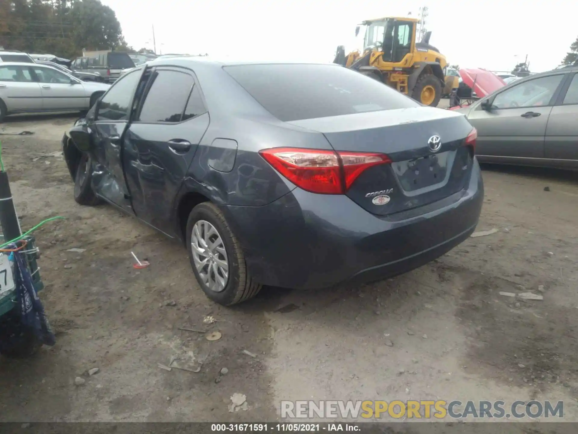 3 Photograph of a damaged car 2T1BURHE0KC126448 TOYOTA COROLLA 2019