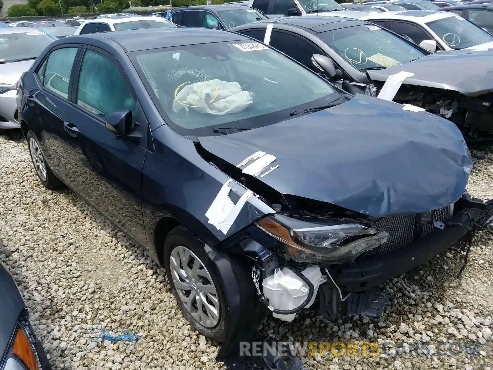1 Фотография поврежденного автомобиля 2T1BURHE0KC126515 TOYOTA COROLLA 2019