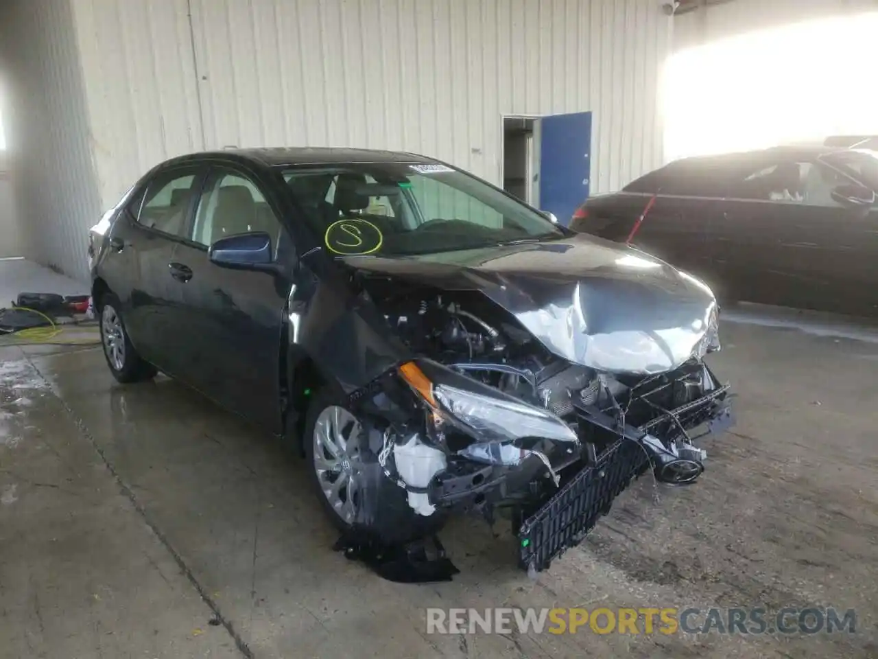 1 Photograph of a damaged car 2T1BURHE0KC127230 TOYOTA COROLLA 2019