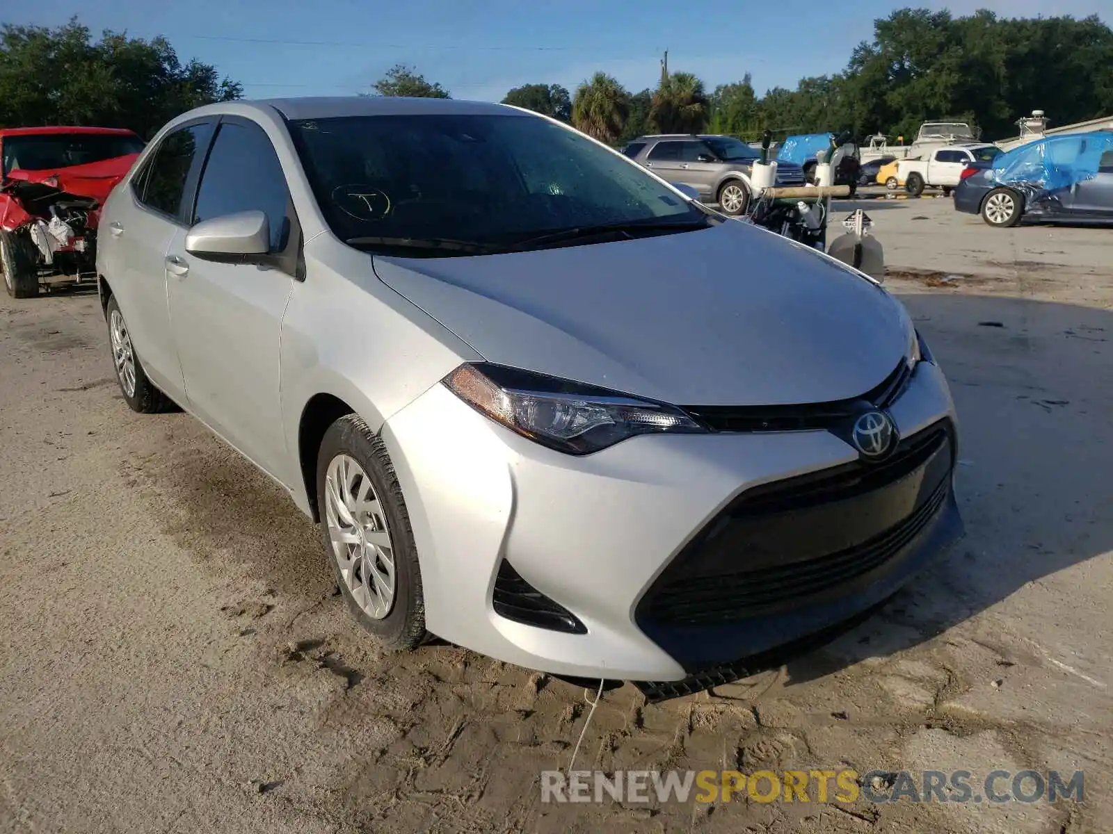 1 Photograph of a damaged car 2T1BURHE0KC127308 TOYOTA COROLLA 2019