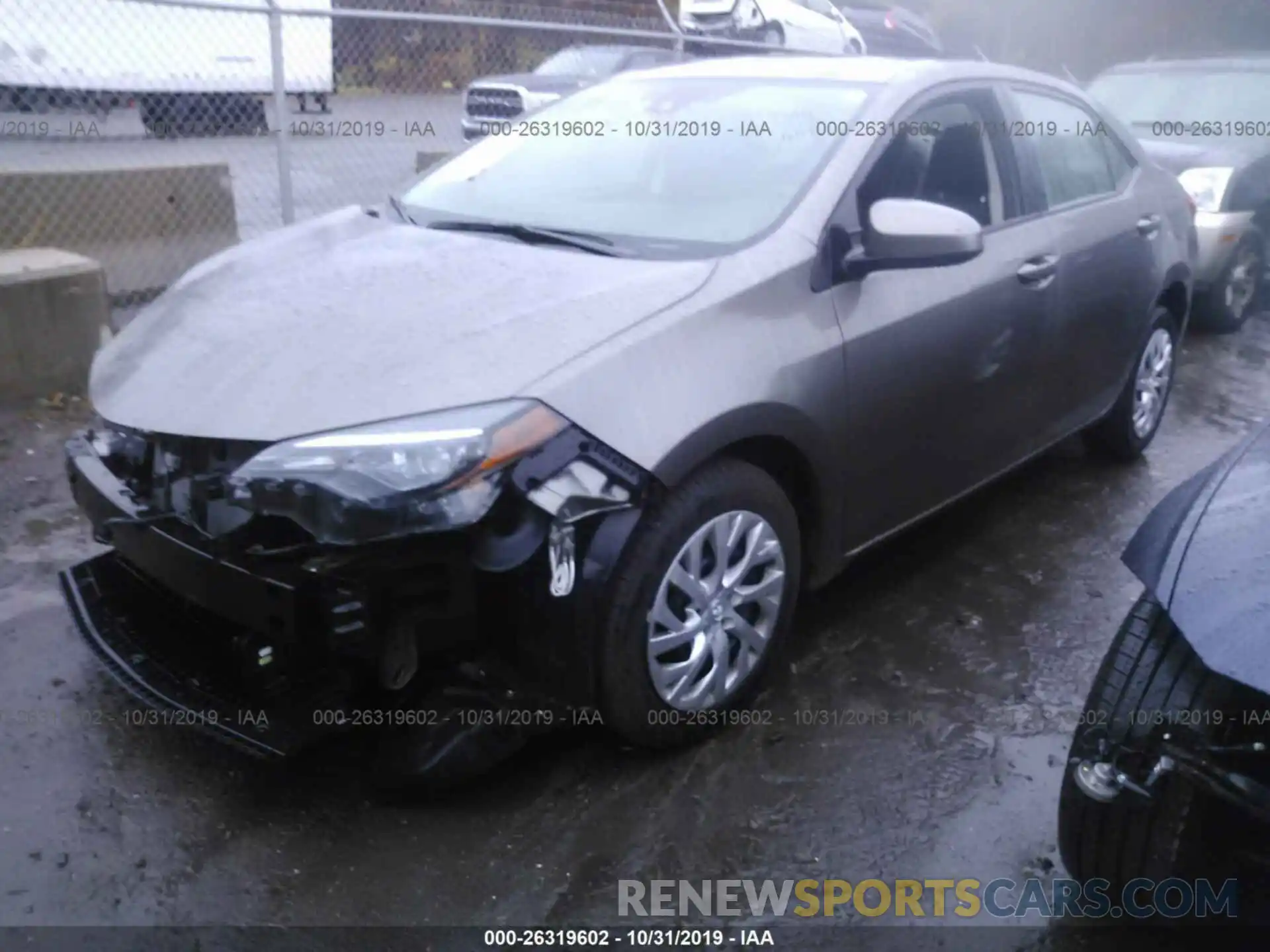 2 Photograph of a damaged car 2T1BURHE0KC127891 TOYOTA COROLLA 2019