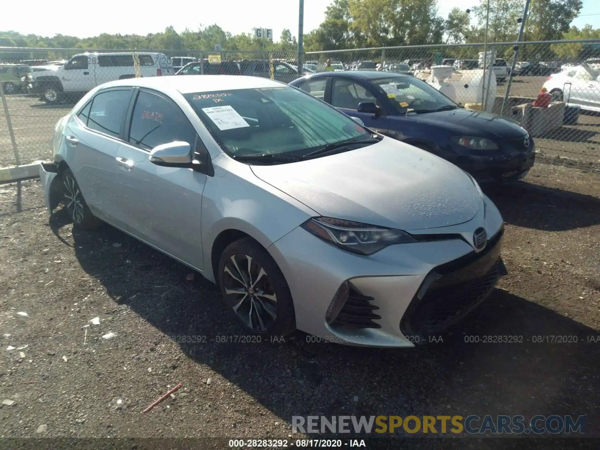 1 Photograph of a damaged car 2T1BURHE0KC128040 TOYOTA COROLLA 2019