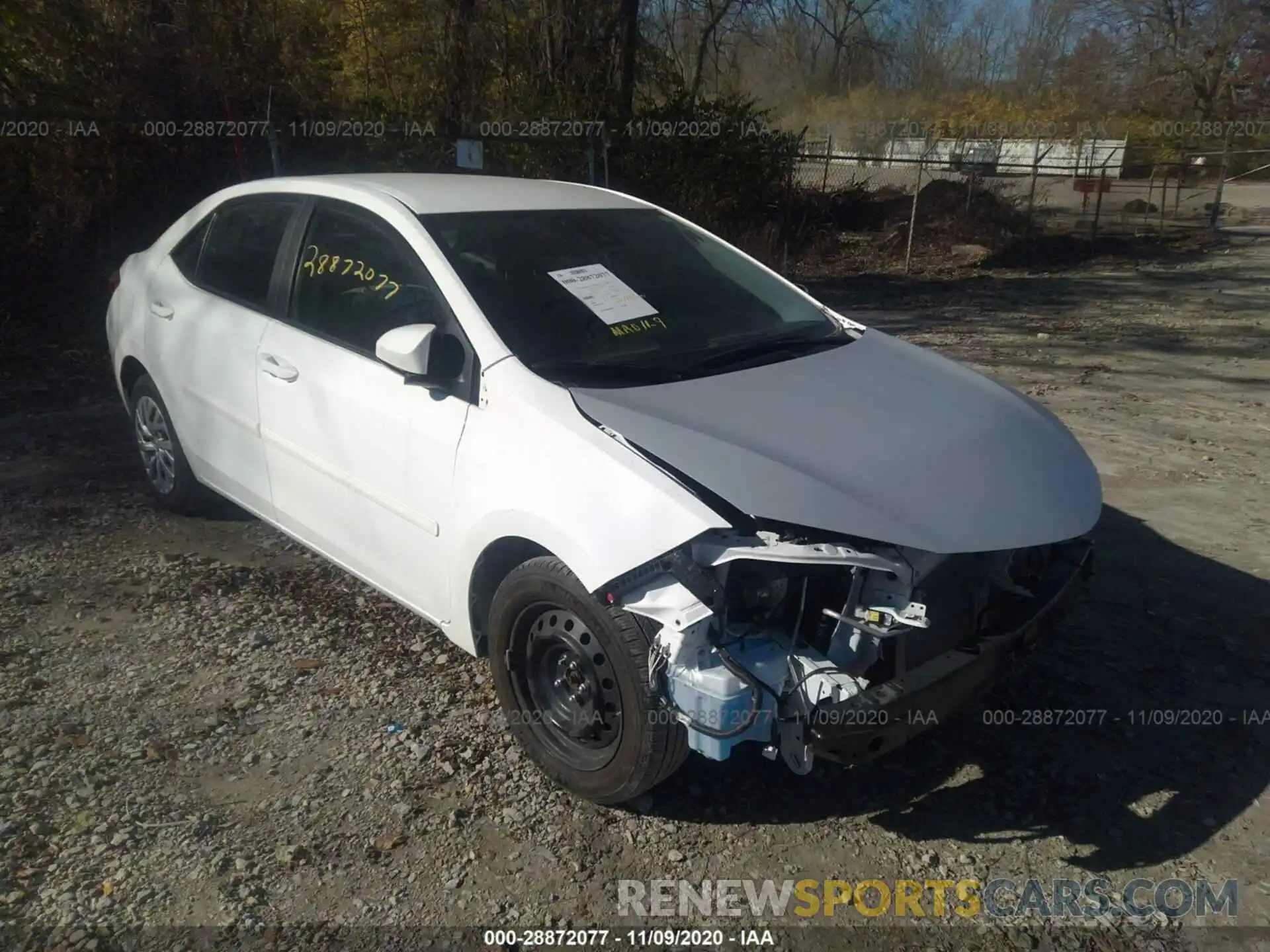 1 Photograph of a damaged car 2T1BURHE0KC128720 TOYOTA COROLLA 2019