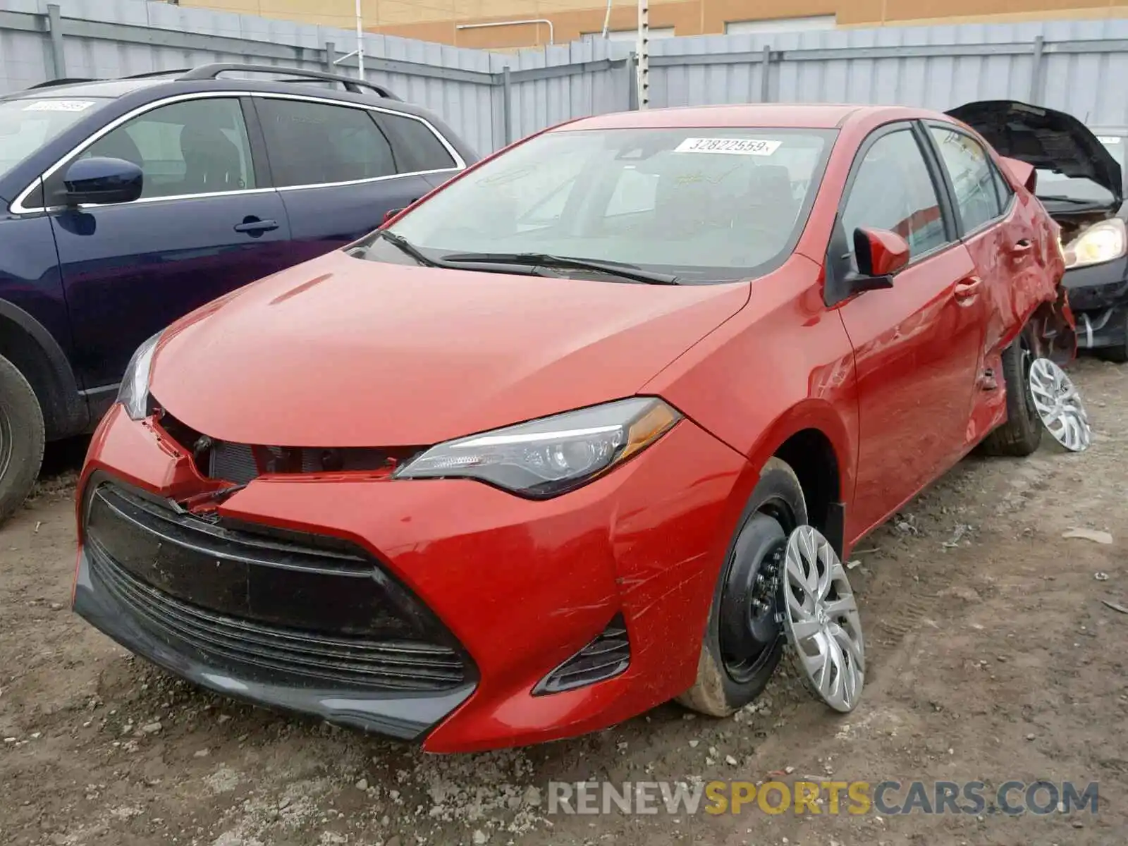 2 Photograph of a damaged car 2T1BURHE0KC128944 TOYOTA COROLLA 2019