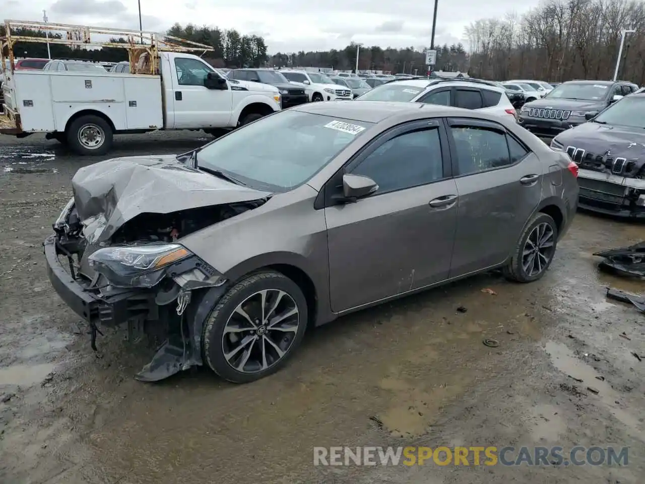 1 Photograph of a damaged car 2T1BURHE0KC128992 TOYOTA COROLLA 2019