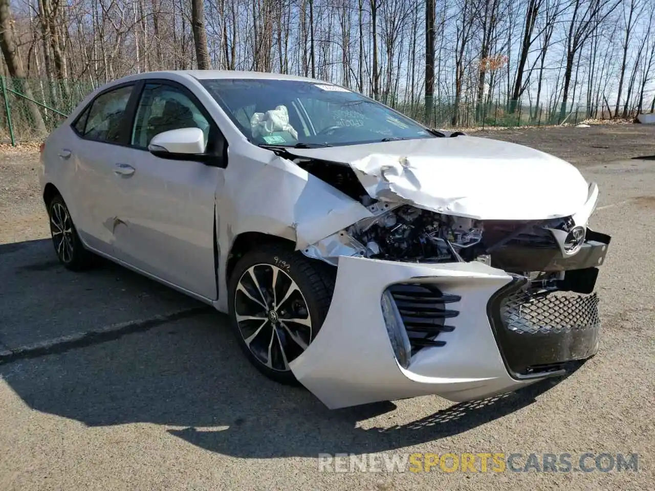 1 Photograph of a damaged car 2T1BURHE0KC129141 TOYOTA COROLLA 2019