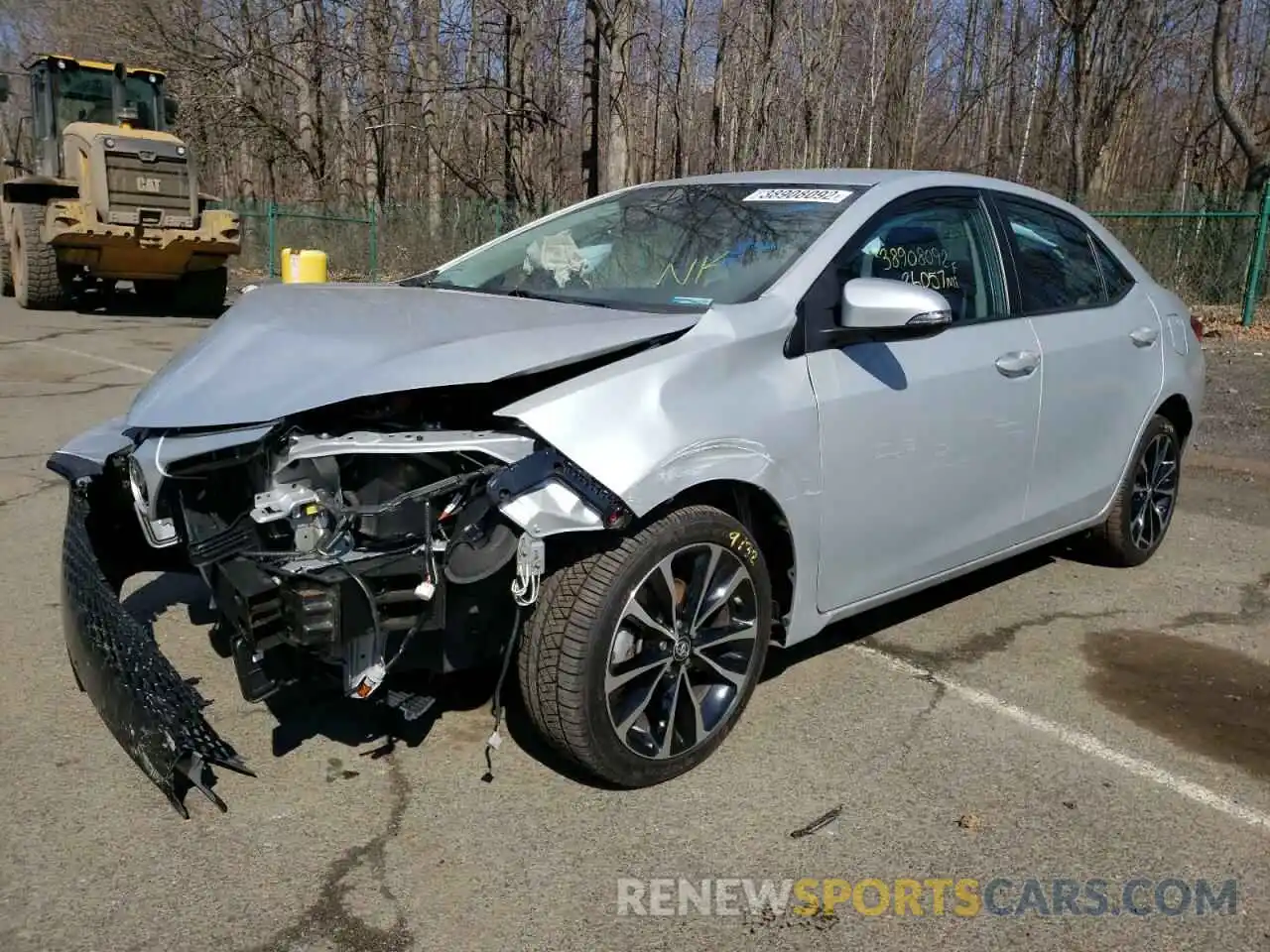 2 Photograph of a damaged car 2T1BURHE0KC129141 TOYOTA COROLLA 2019