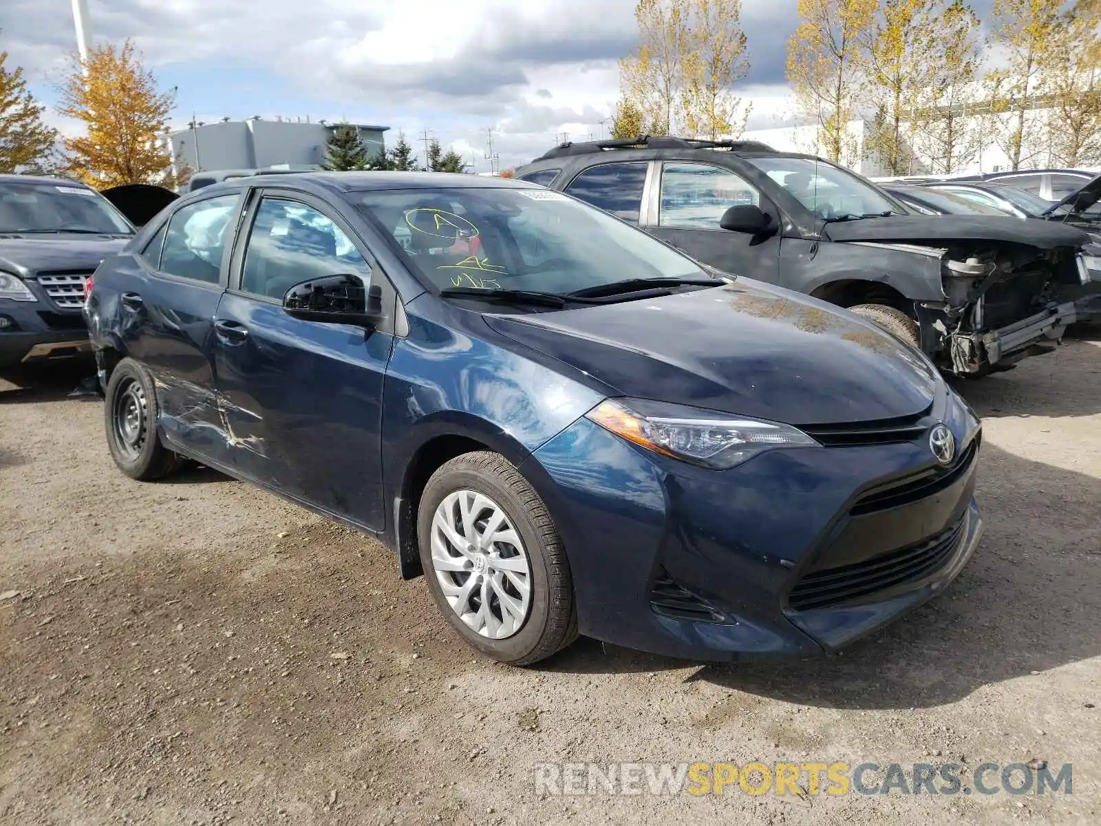 1 Photograph of a damaged car 2T1BURHE0KC129804 TOYOTA COROLLA 2019