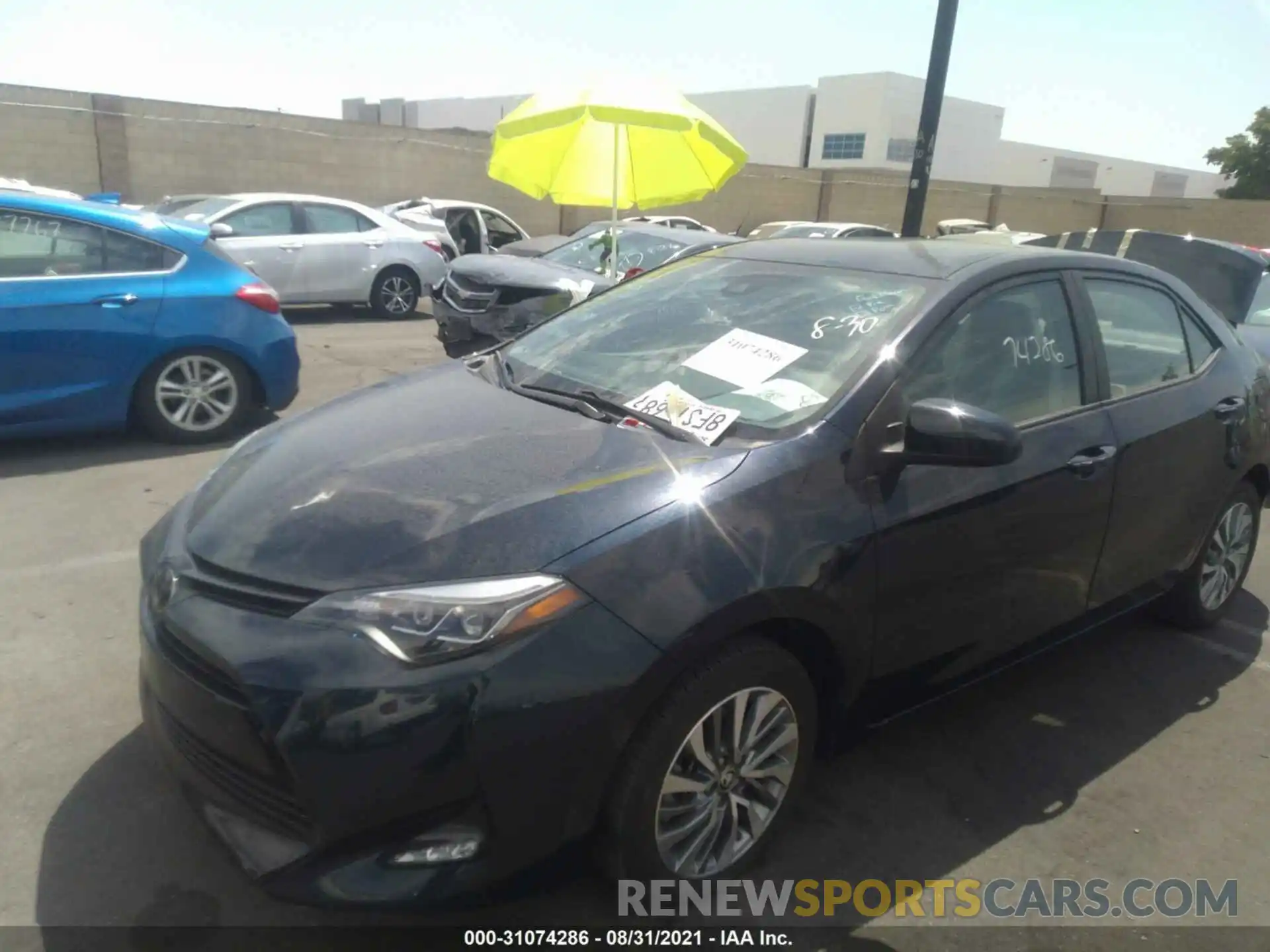 2 Photograph of a damaged car 2T1BURHE0KC130211 TOYOTA COROLLA 2019