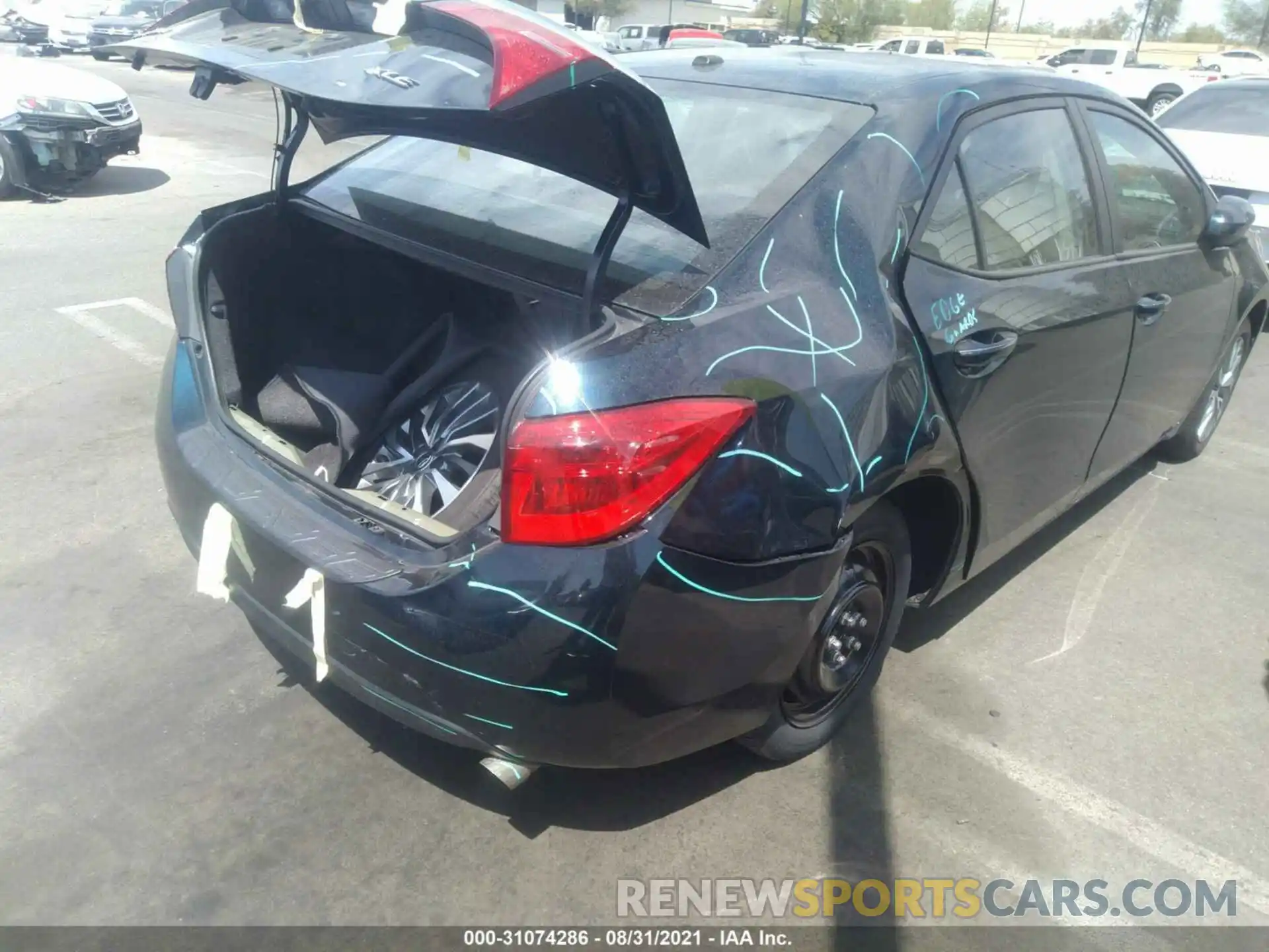 6 Photograph of a damaged car 2T1BURHE0KC130211 TOYOTA COROLLA 2019