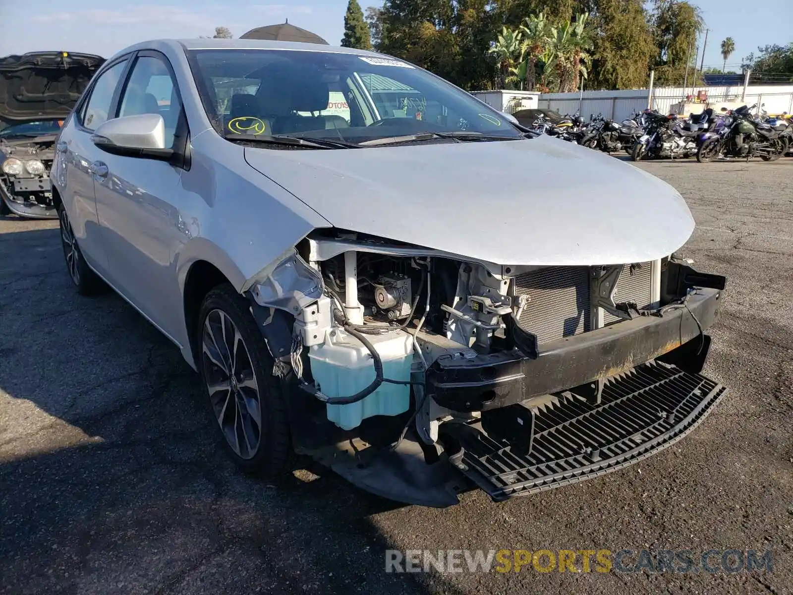 1 Photograph of a damaged car 2T1BURHE0KC130256 TOYOTA COROLLA 2019