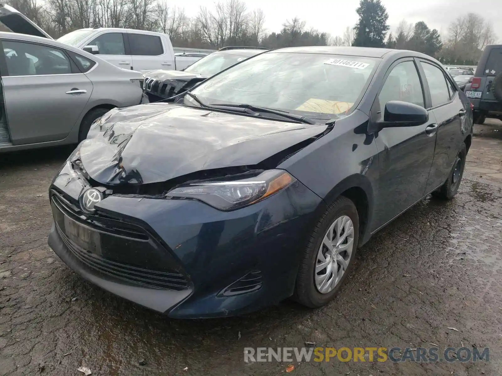 2 Photograph of a damaged car 2T1BURHE0KC130466 TOYOTA COROLLA 2019