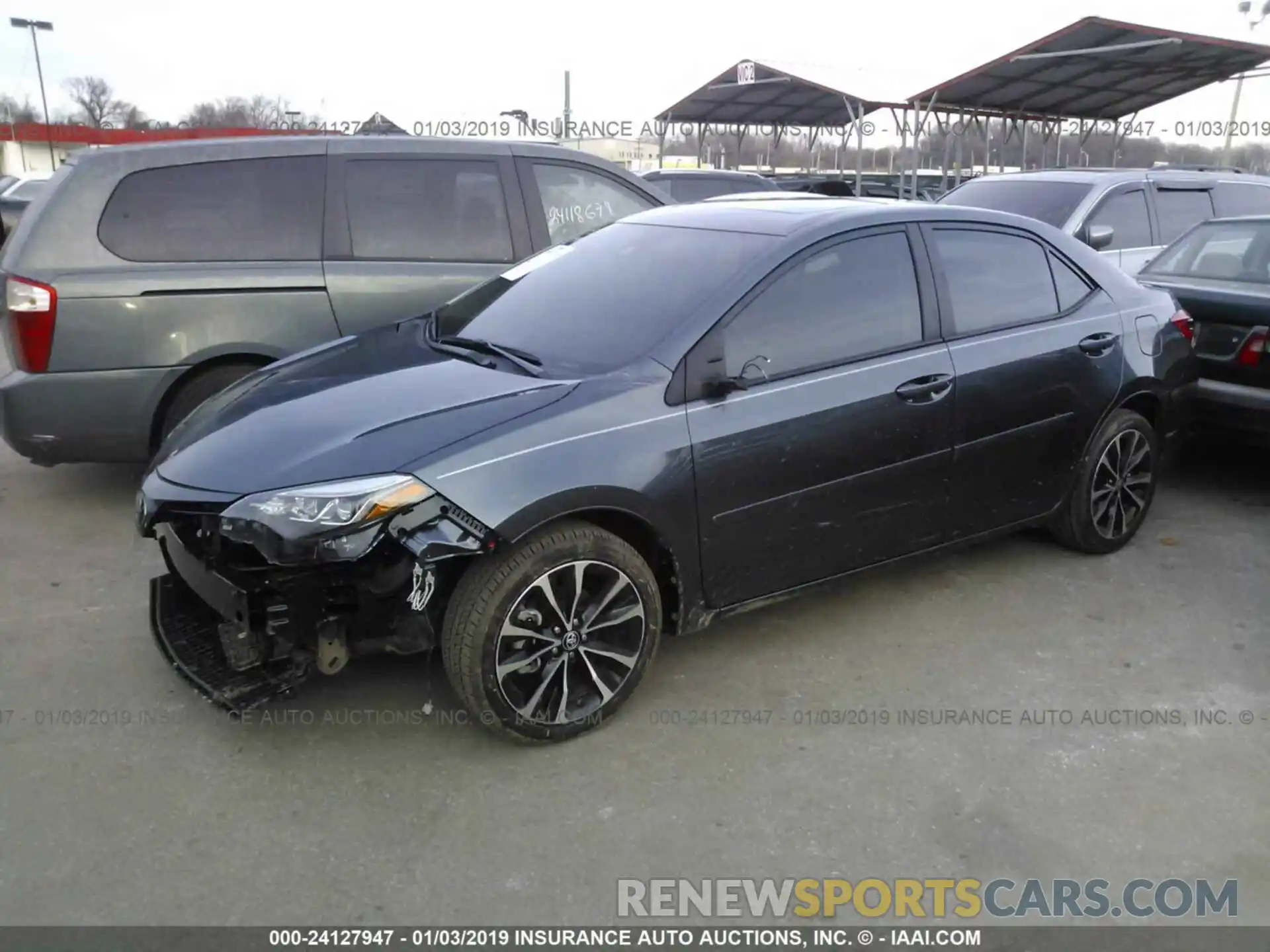 2 Photograph of a damaged car 2T1BURHE0KC131102 TOYOTA COROLLA 2019