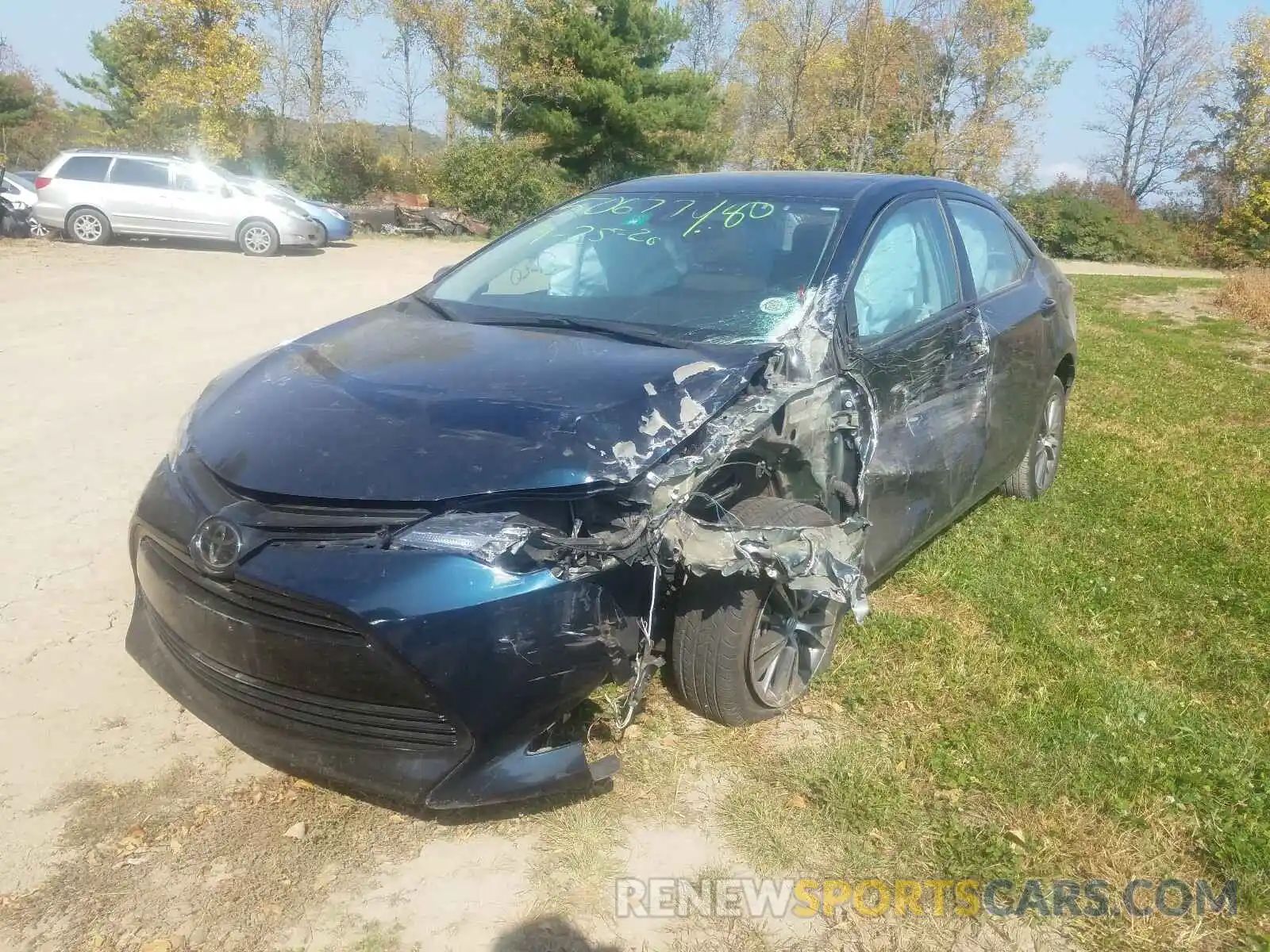 2 Photograph of a damaged car 2T1BURHE0KC131679 TOYOTA COROLLA 2019