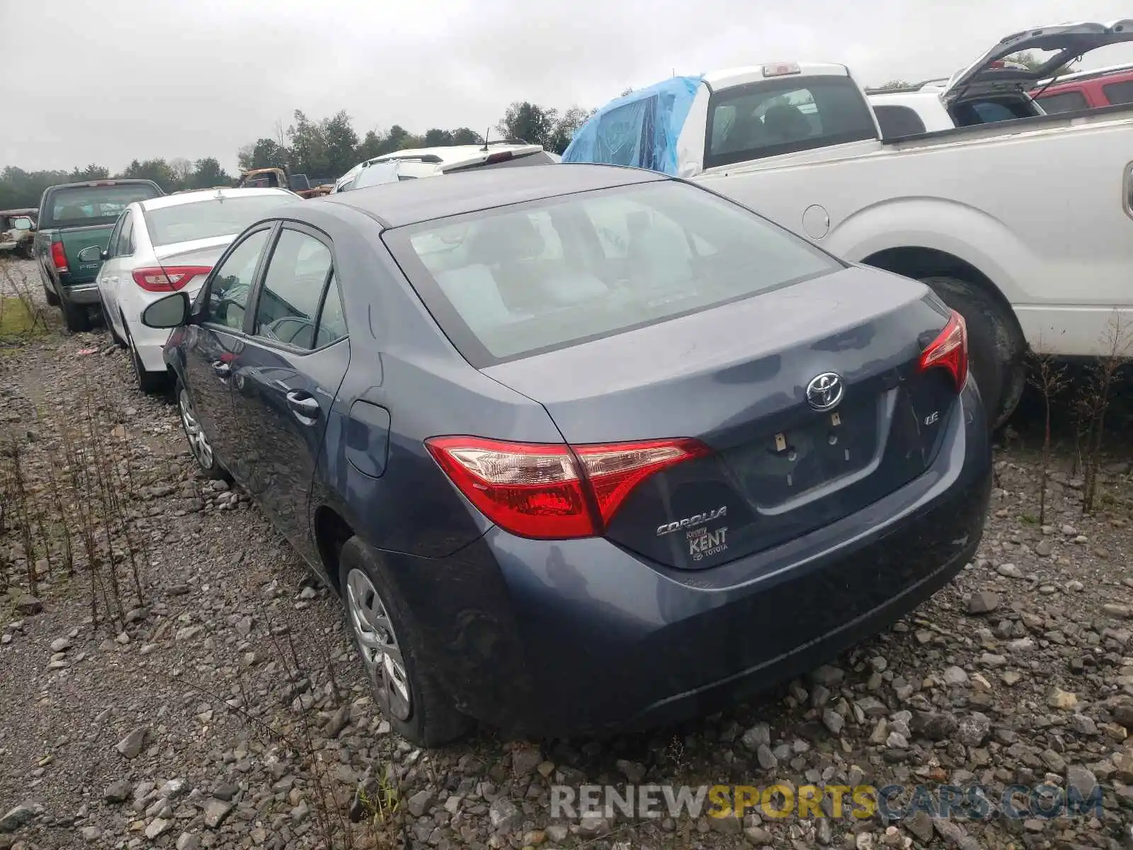 3 Photograph of a damaged car 2T1BURHE0KC132363 TOYOTA COROLLA 2019