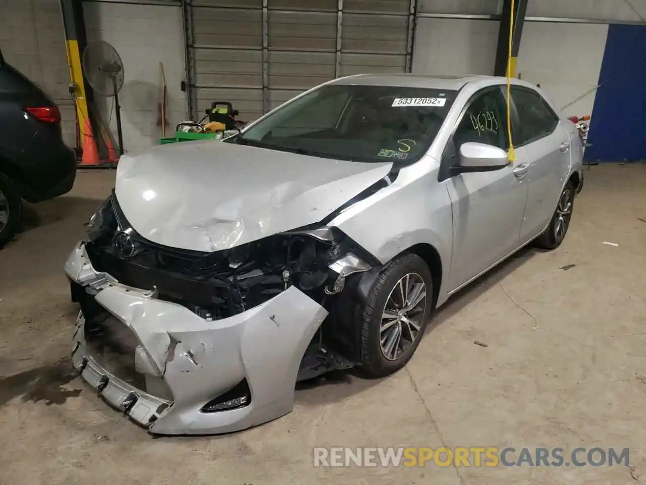 2 Photograph of a damaged car 2T1BURHE0KC132458 TOYOTA COROLLA 2019