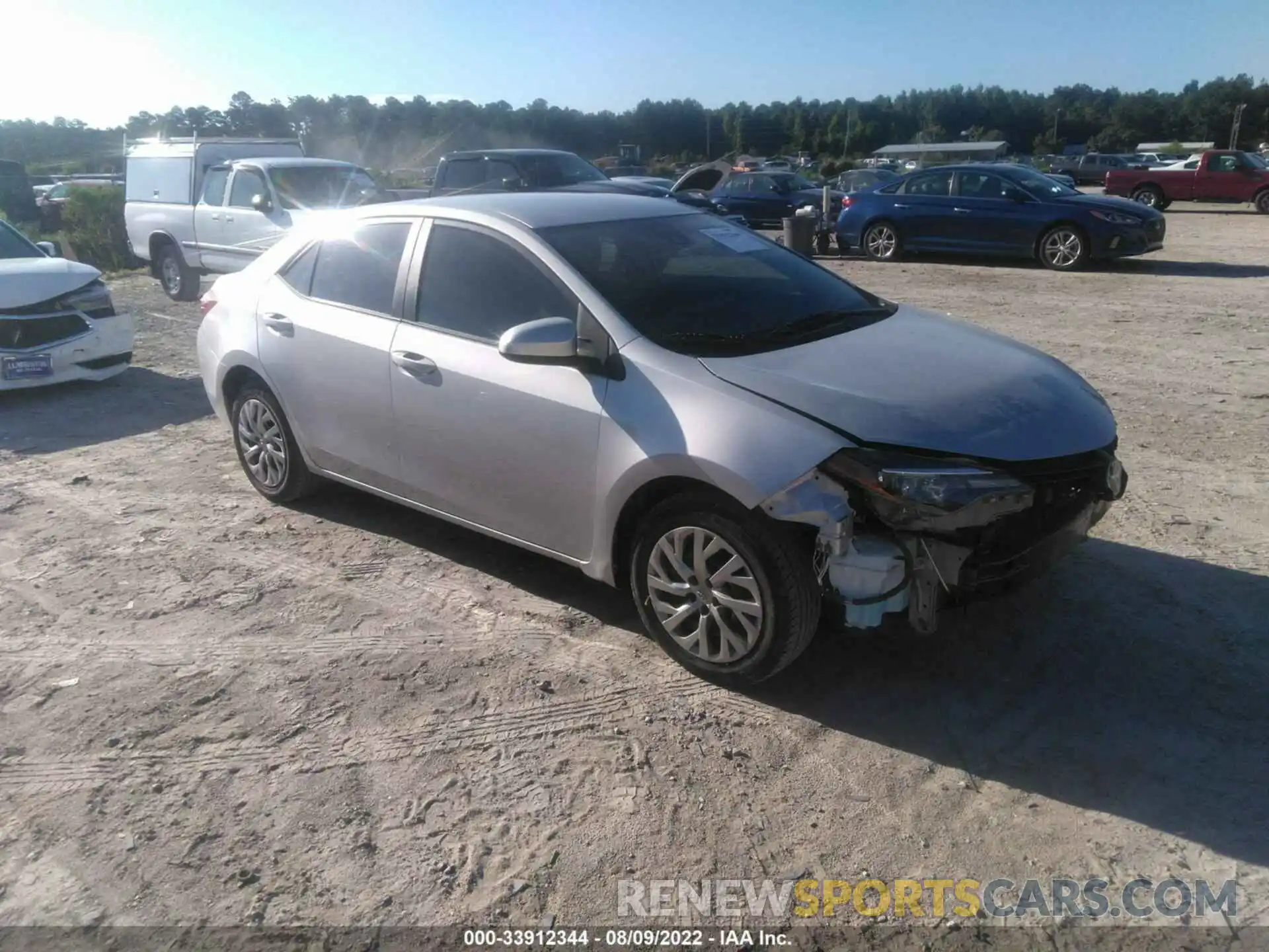 1 Photograph of a damaged car 2T1BURHE0KC132637 TOYOTA COROLLA 2019