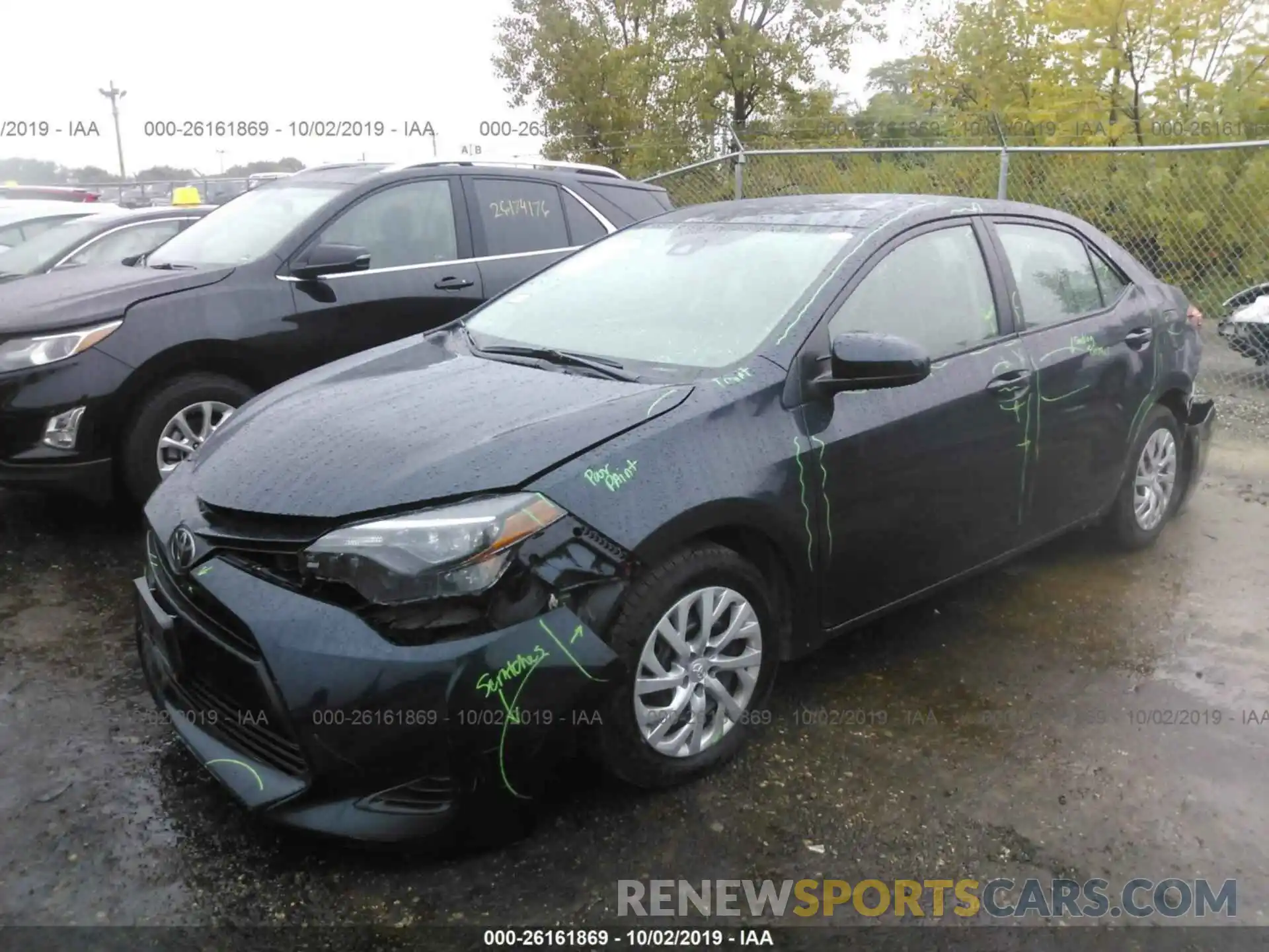 2 Photograph of a damaged car 2T1BURHE0KC133027 TOYOTA COROLLA 2019