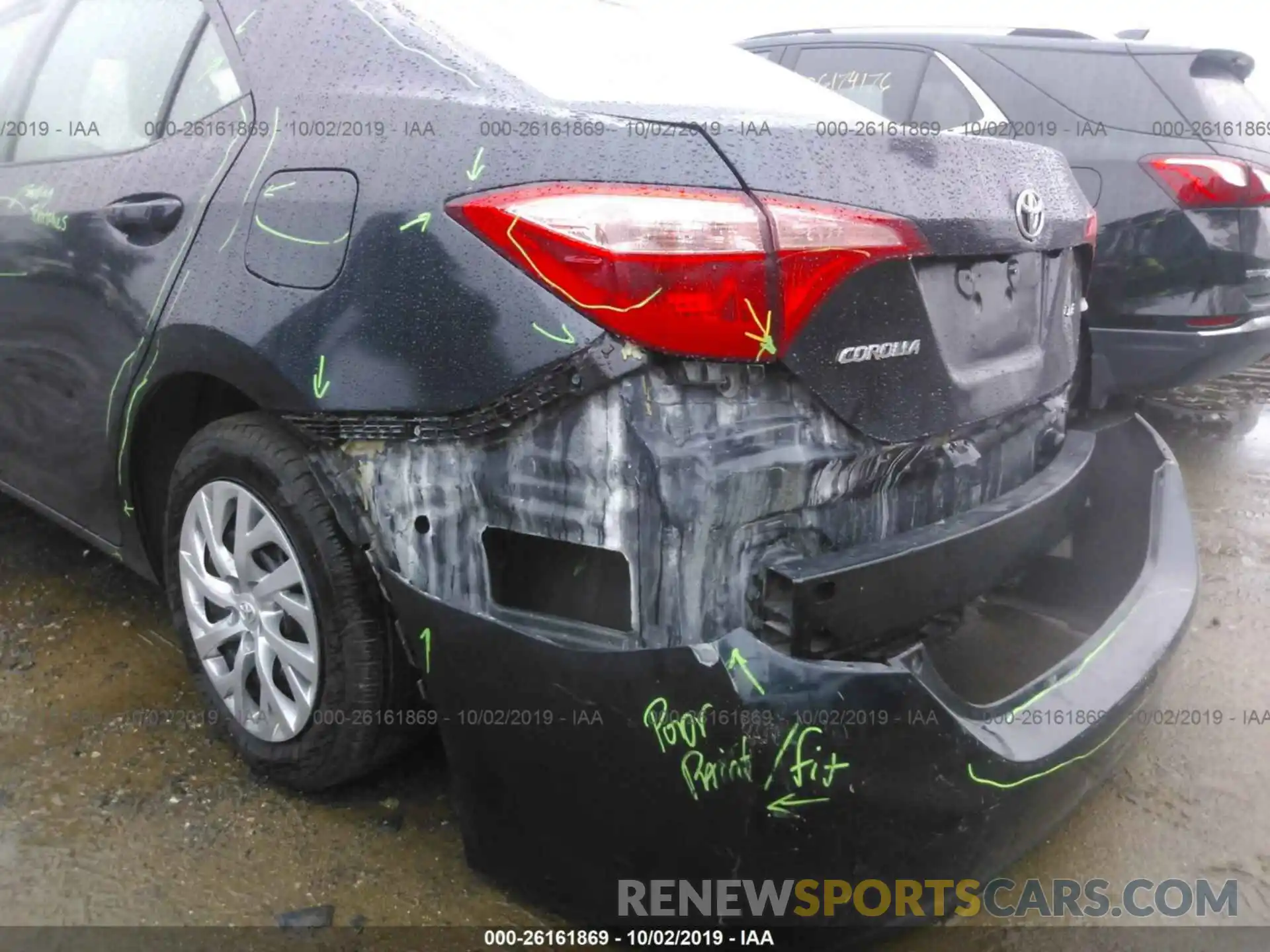 6 Photograph of a damaged car 2T1BURHE0KC133027 TOYOTA COROLLA 2019