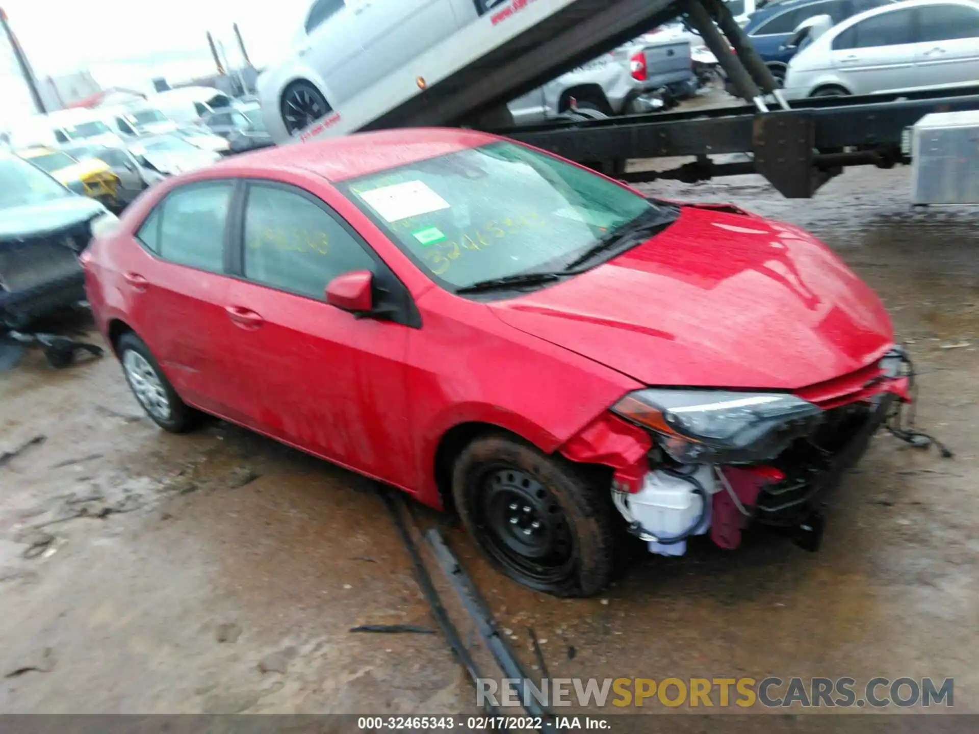 1 Photograph of a damaged car 2T1BURHE0KC133187 TOYOTA COROLLA 2019