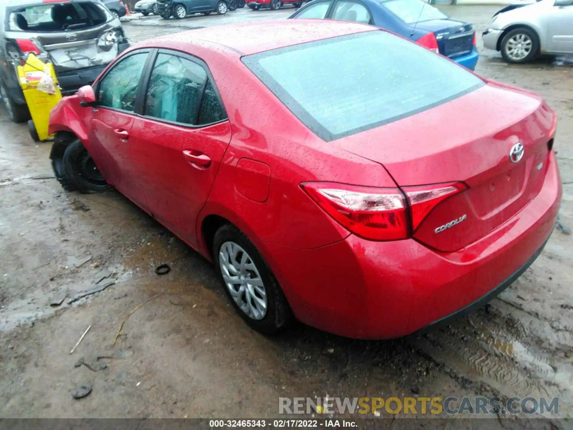 3 Photograph of a damaged car 2T1BURHE0KC133187 TOYOTA COROLLA 2019