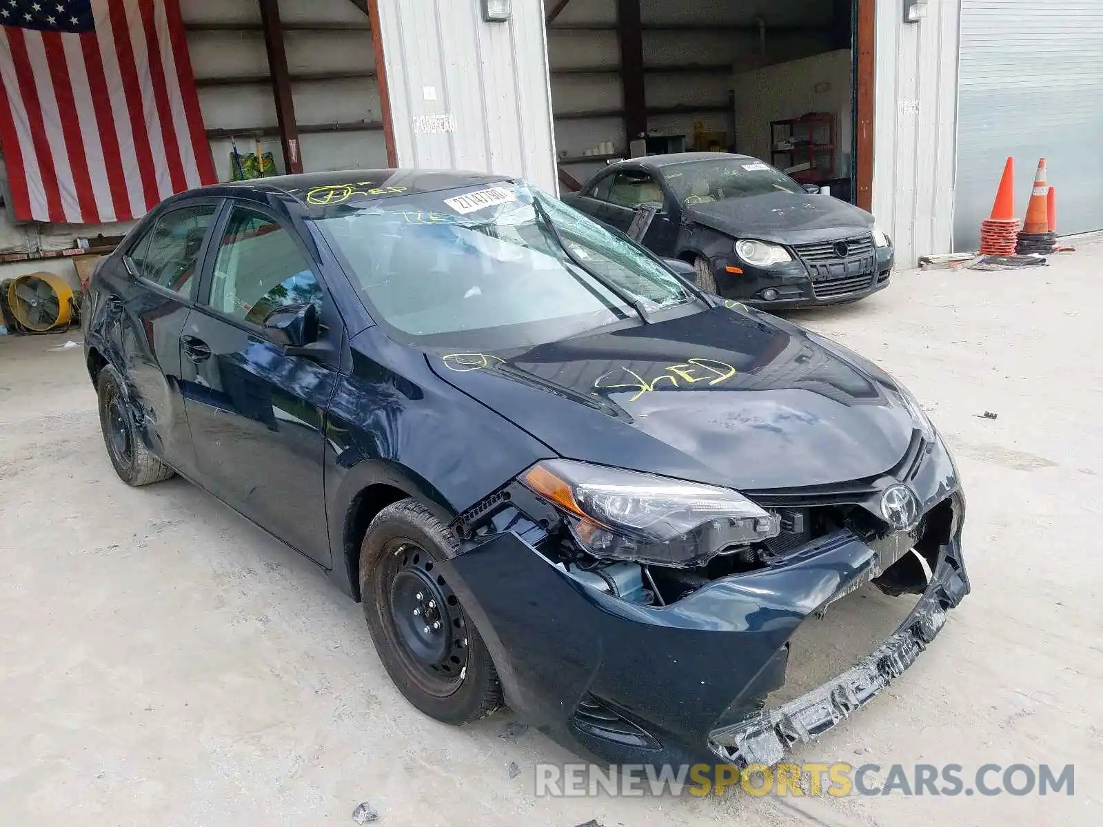 1 Photograph of a damaged car 2T1BURHE0KC133593 TOYOTA COROLLA 2019