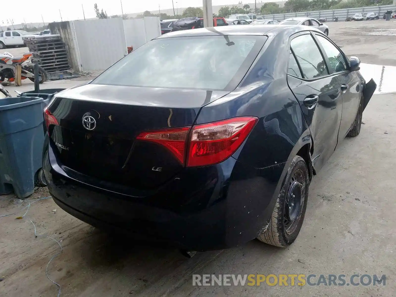 4 Photograph of a damaged car 2T1BURHE0KC133593 TOYOTA COROLLA 2019