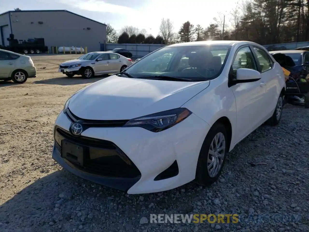 2 Photograph of a damaged car 2T1BURHE0KC133691 TOYOTA COROLLA 2019