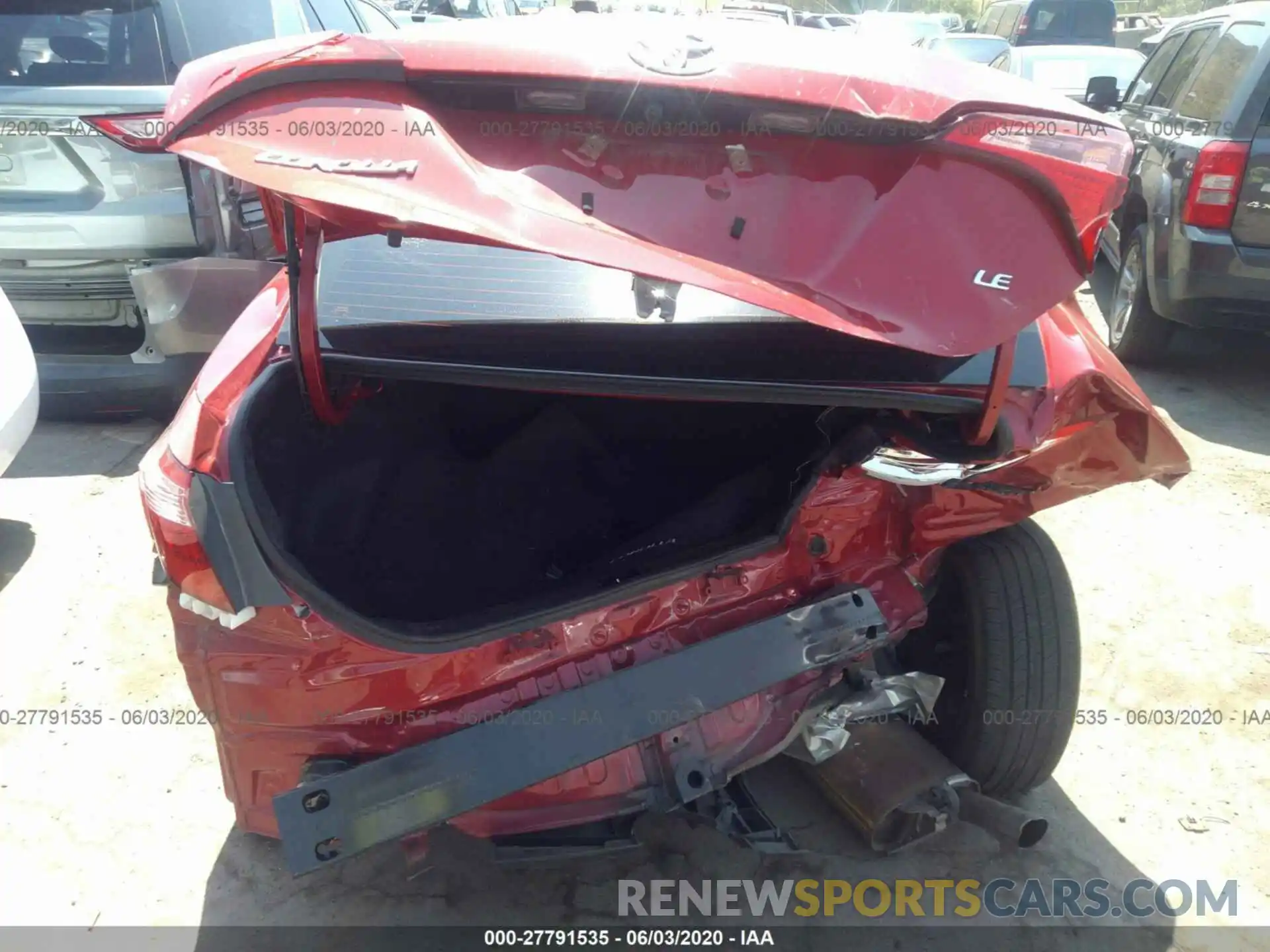 6 Photograph of a damaged car 2T1BURHE0KC133996 TOYOTA COROLLA 2019