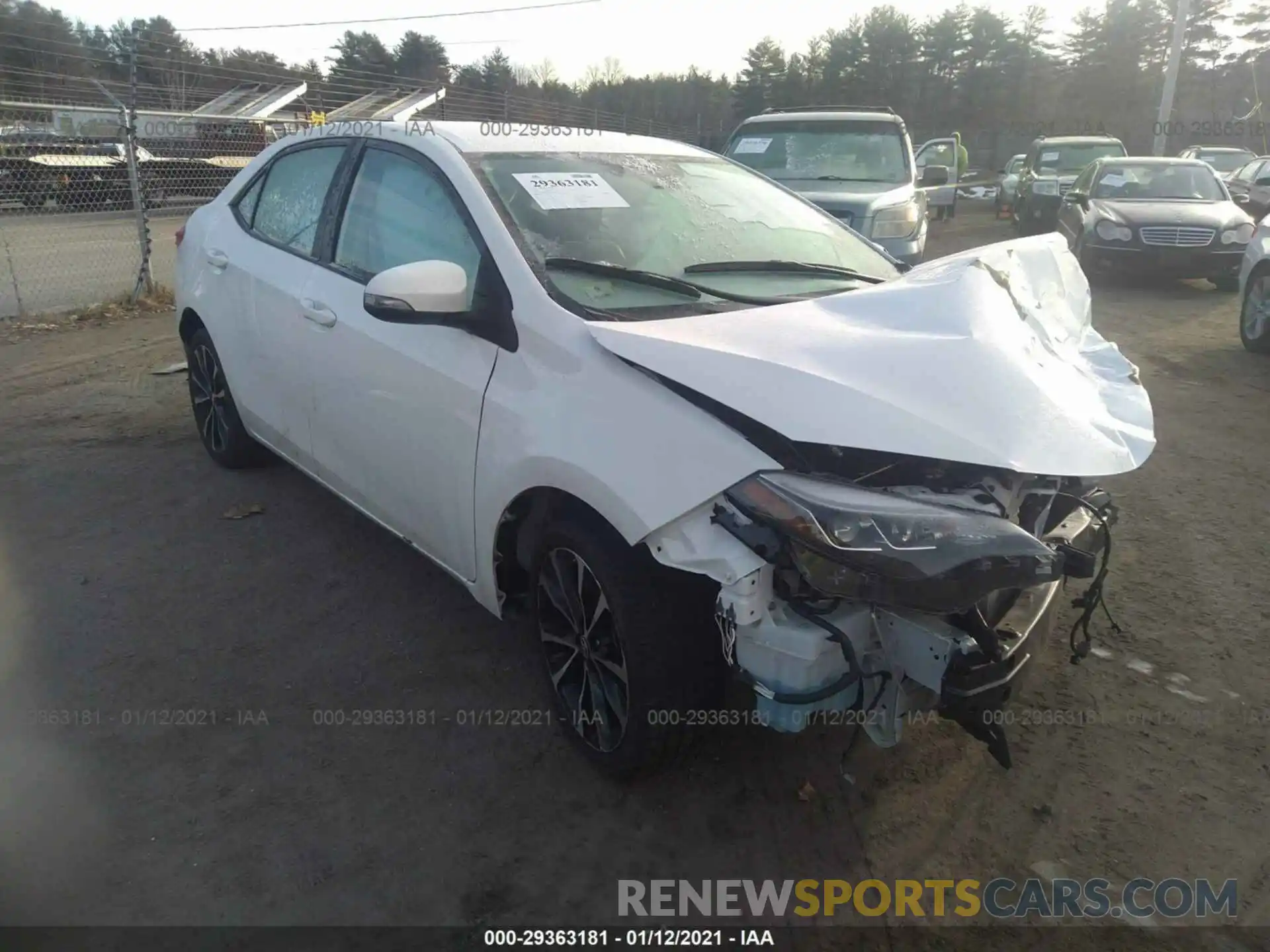 1 Photograph of a damaged car 2T1BURHE0KC134050 TOYOTA COROLLA 2019