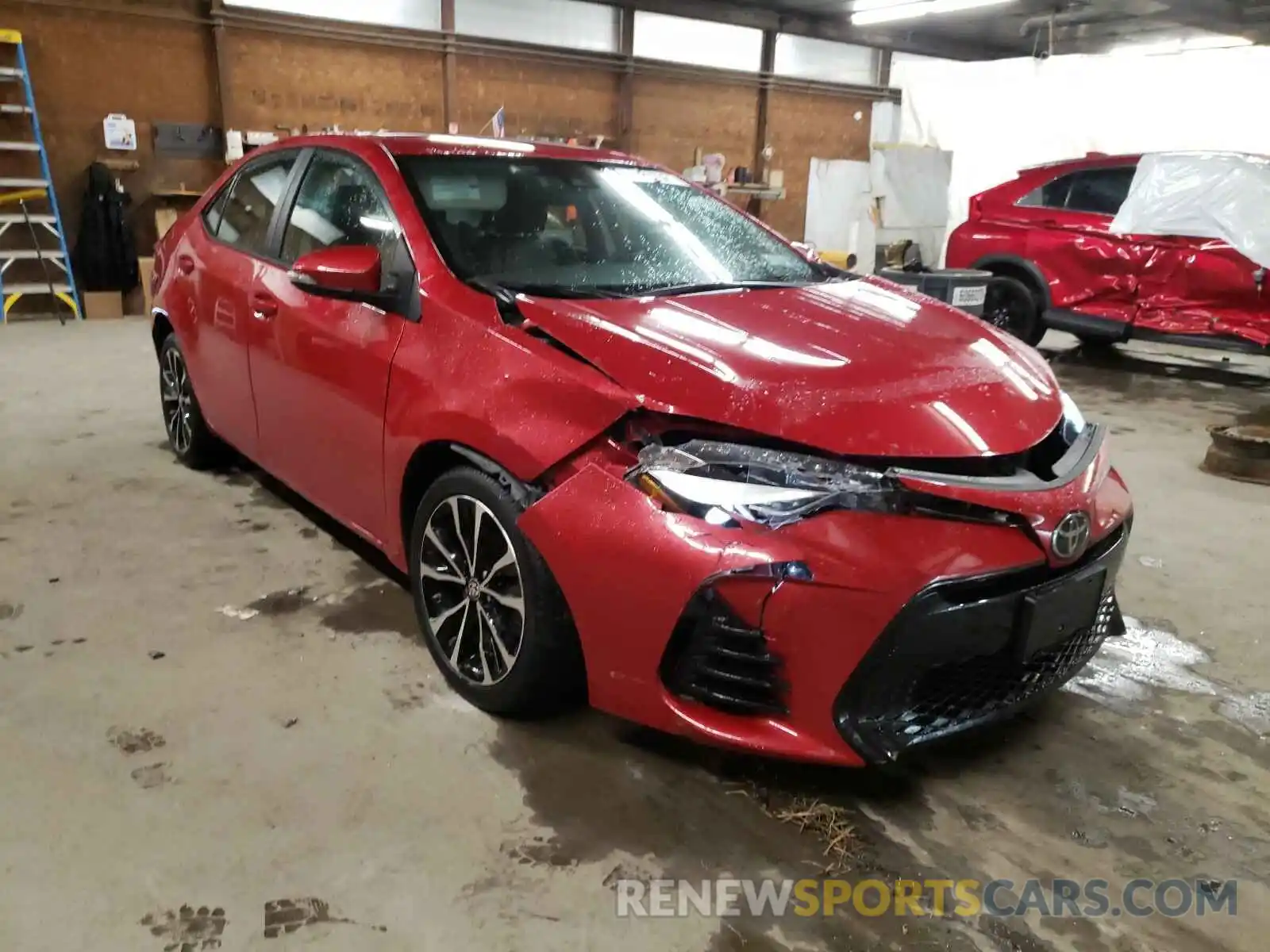 1 Photograph of a damaged car 2T1BURHE0KC134338 TOYOTA COROLLA 2019