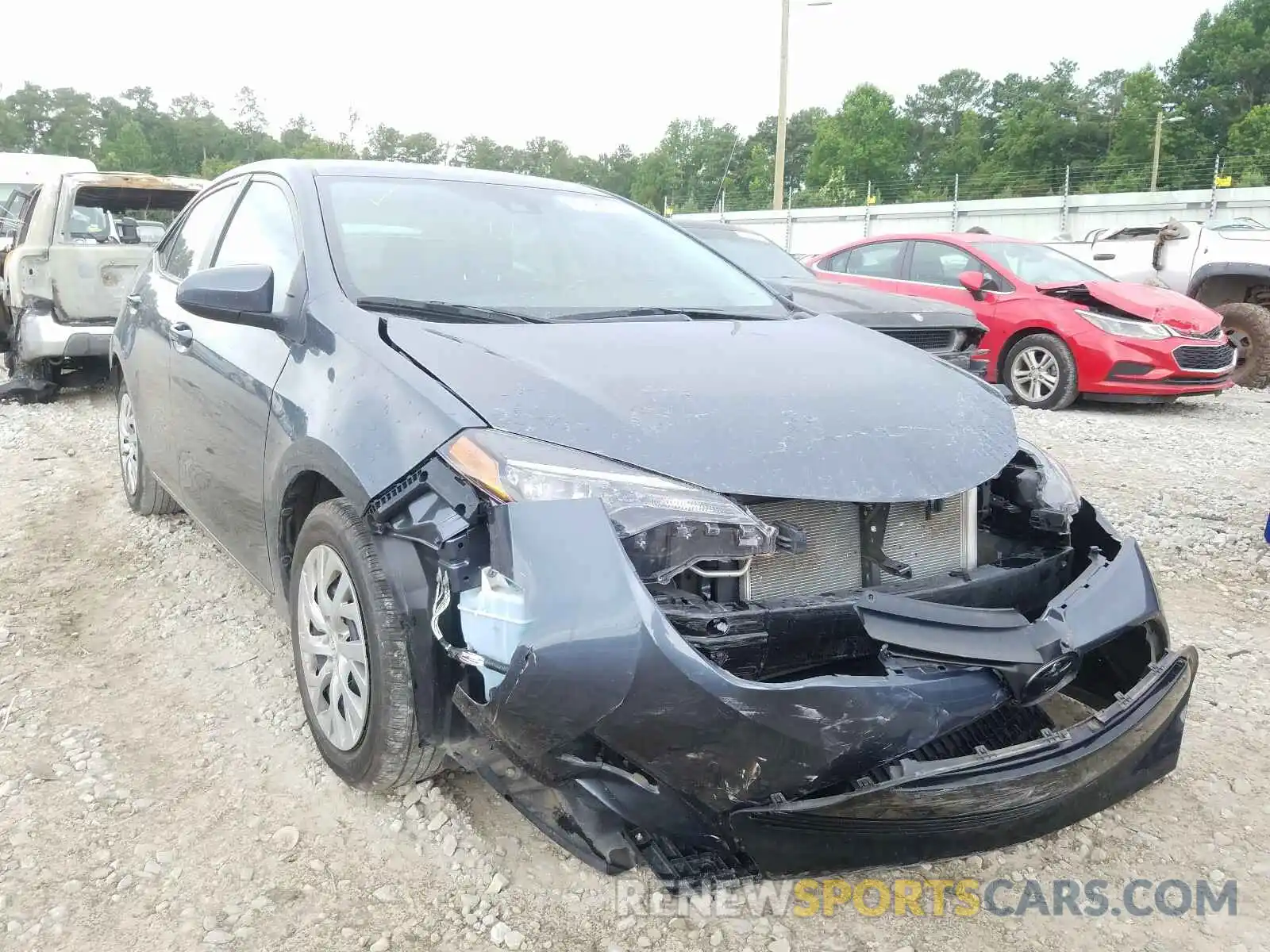 1 Photograph of a damaged car 2T1BURHE0KC134694 TOYOTA COROLLA 2019