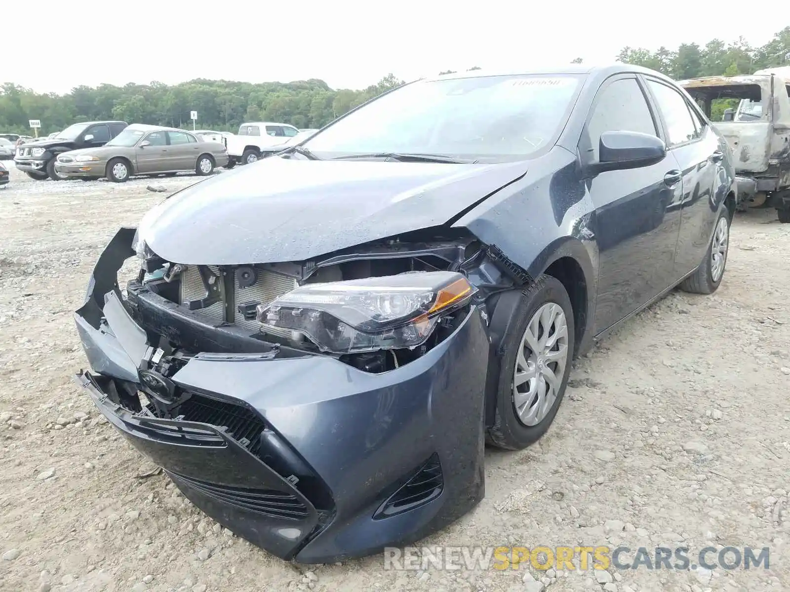 2 Photograph of a damaged car 2T1BURHE0KC134694 TOYOTA COROLLA 2019