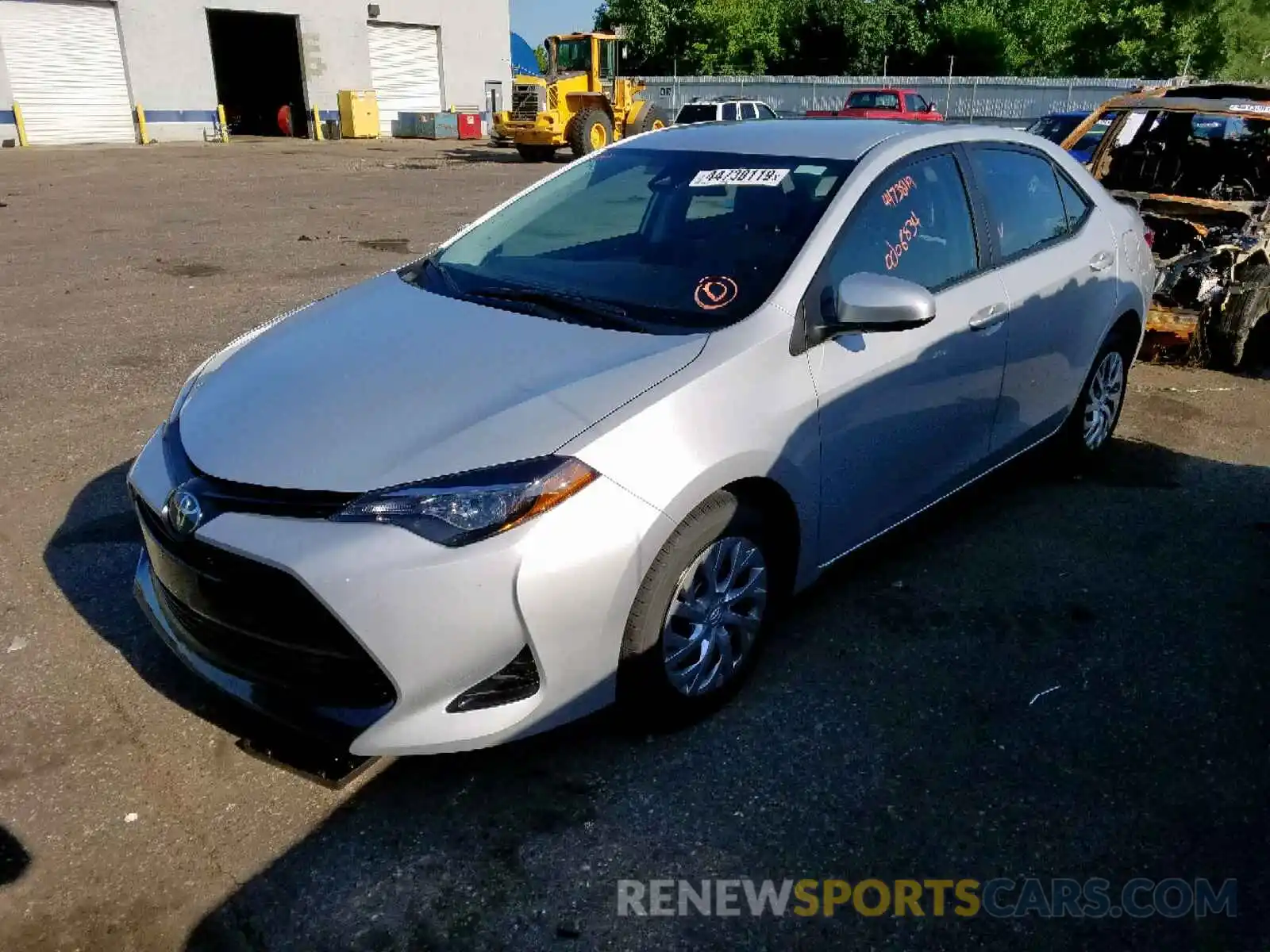 2 Photograph of a damaged car 2T1BURHE0KC134761 TOYOTA COROLLA 2019