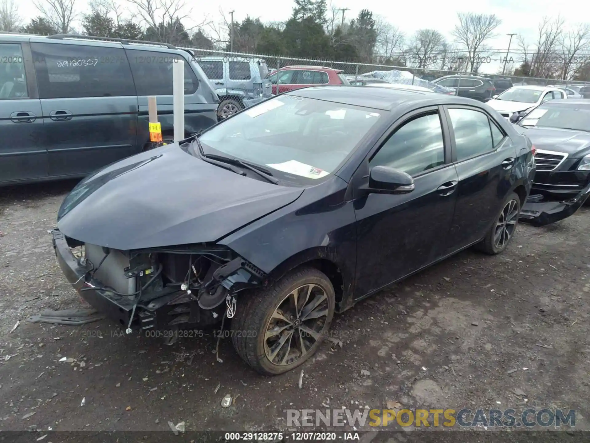 2 Photograph of a damaged car 2T1BURHE0KC135327 TOYOTA COROLLA 2019