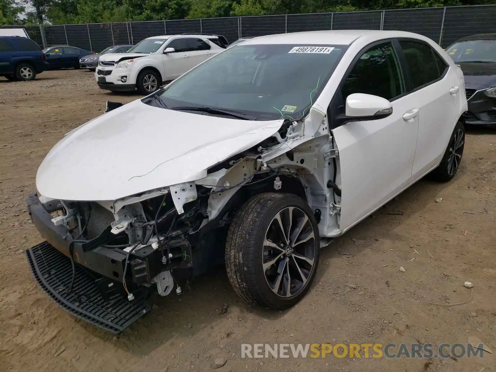 2 Photograph of a damaged car 2T1BURHE0KC135702 TOYOTA COROLLA 2019