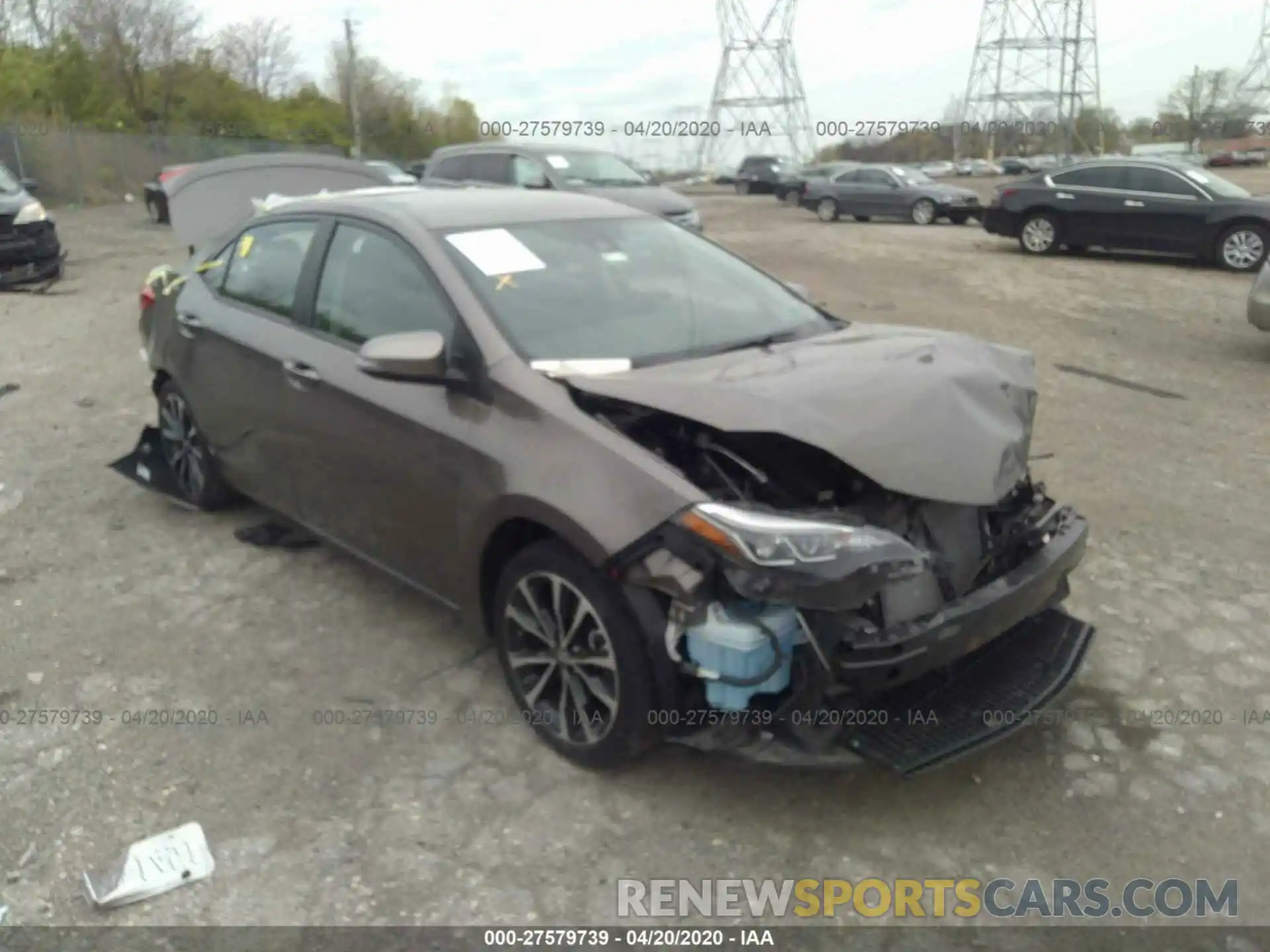 1 Photograph of a damaged car 2T1BURHE0KC135733 TOYOTA COROLLA 2019