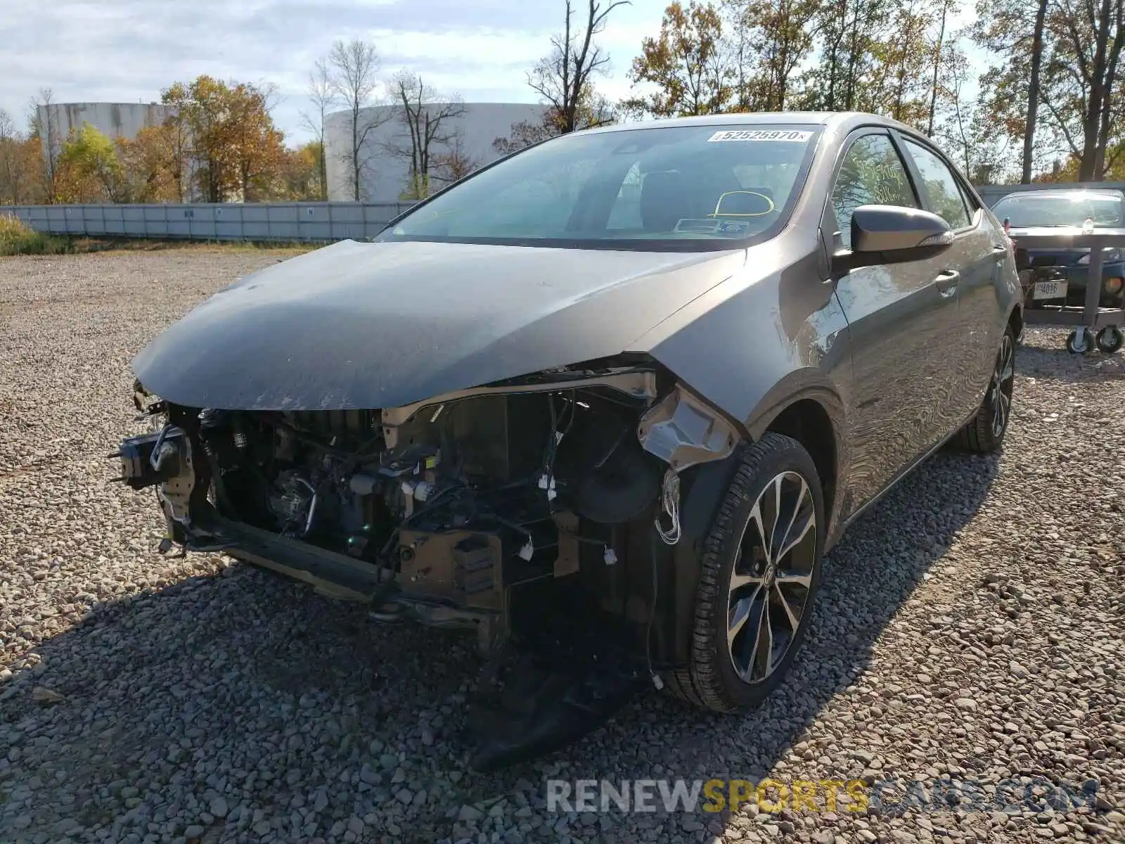 2 Photograph of a damaged car 2T1BURHE0KC135747 TOYOTA COROLLA 2019