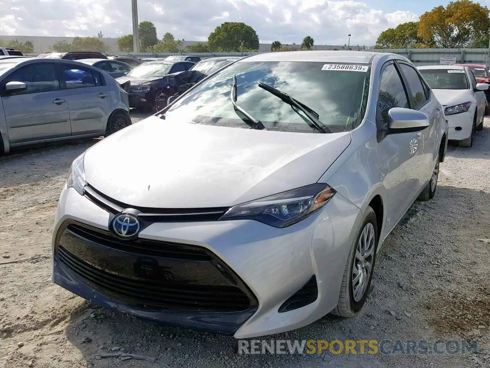 2 Photograph of a damaged car 2T1BURHE0KC136140 TOYOTA COROLLA 2019